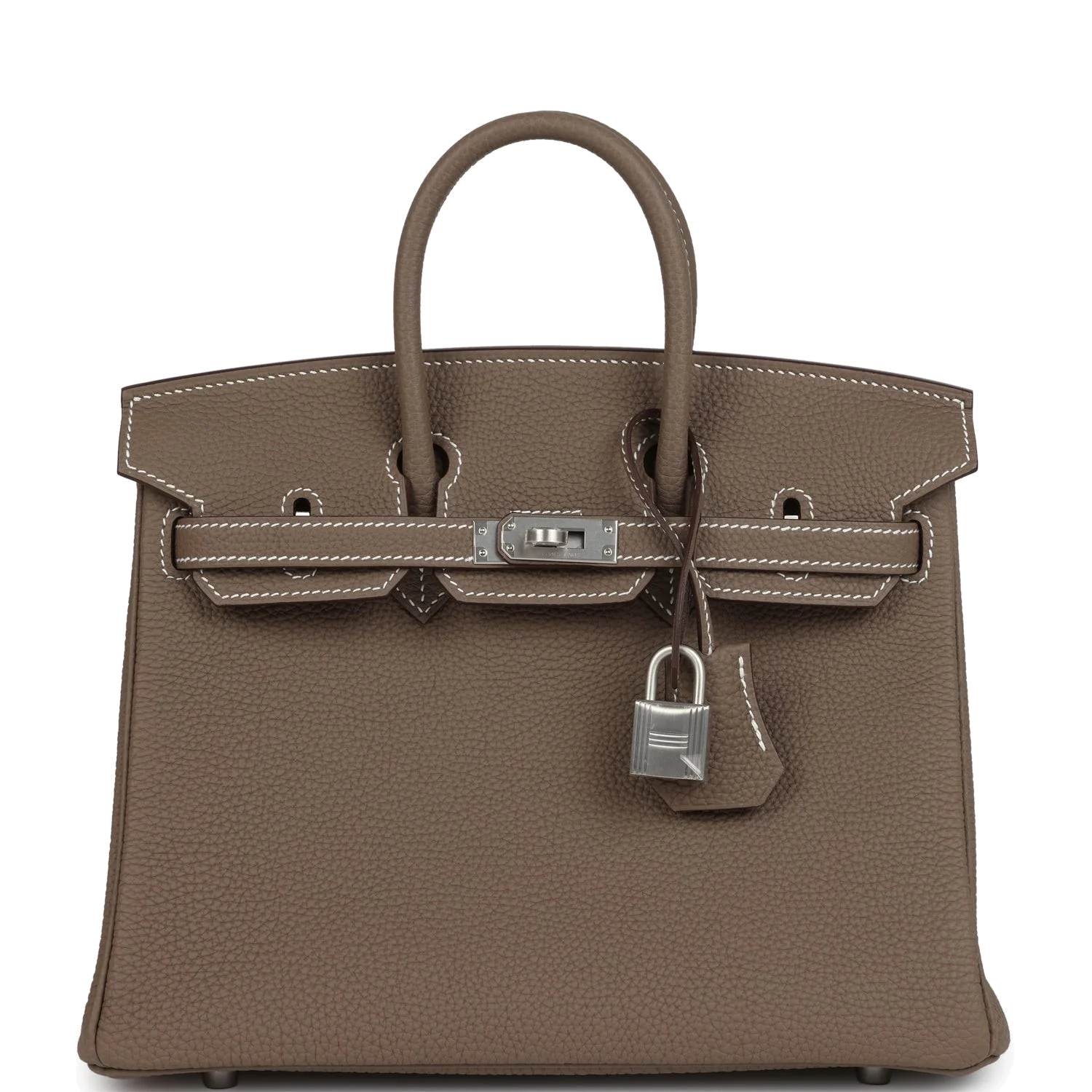 Hermes Birkin 25 Etoupe Togo Brushed Palladium Hardware