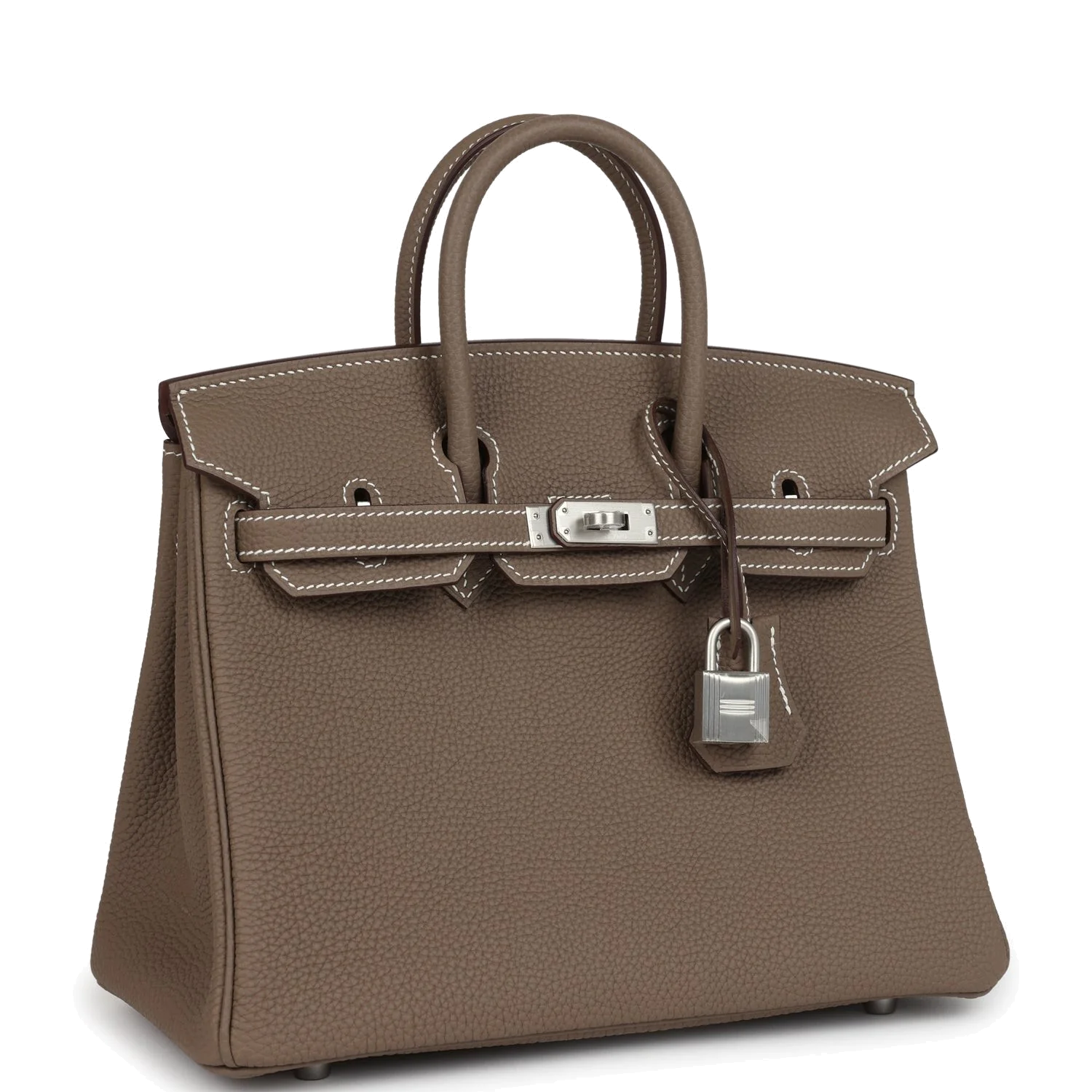 Hermes Birkin 25 Etoupe Togo Brushed Palladium Hardware Этуп Togo — фото 3