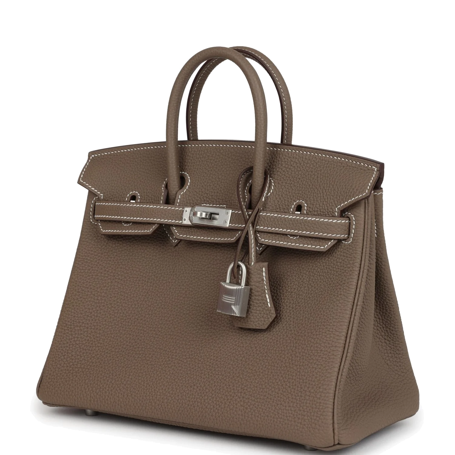 Hermes Birkin 25 Etoupe Togo Brushed Palladium Hardware Этуп Togo — фото 6