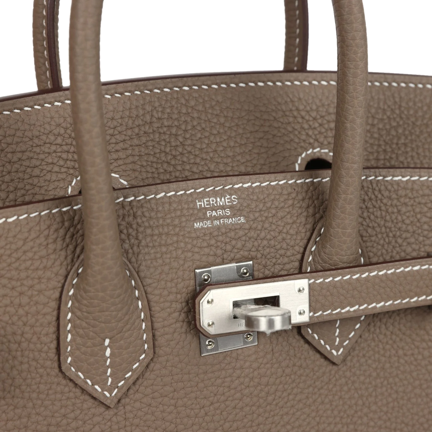 Hermes Birkin 25 Etoupe Togo Brushed Palladium Hardware Этуп Togo — фото 8