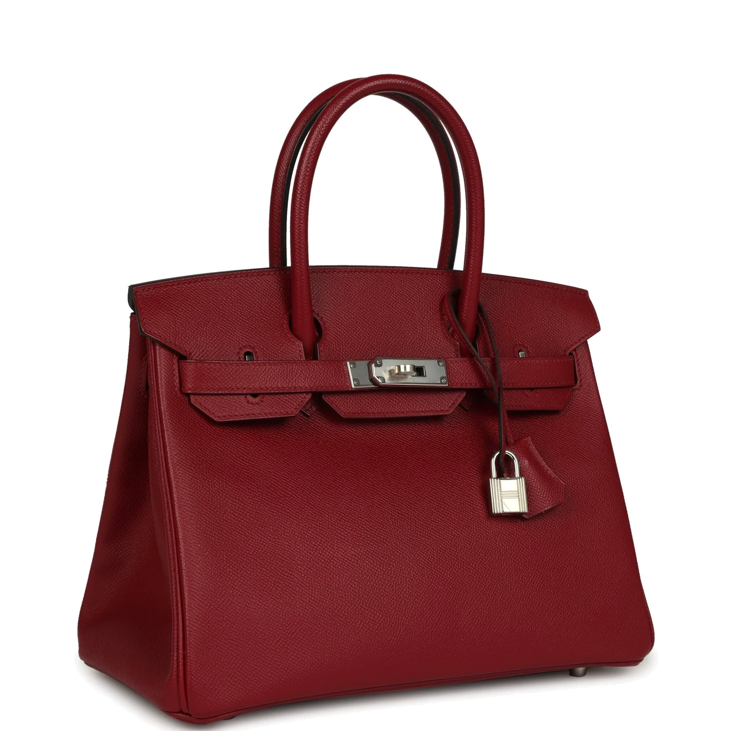Hermes Birkin 30 Rouge Grenat Epsom Palladium Hardware Красный гранат — фото 3