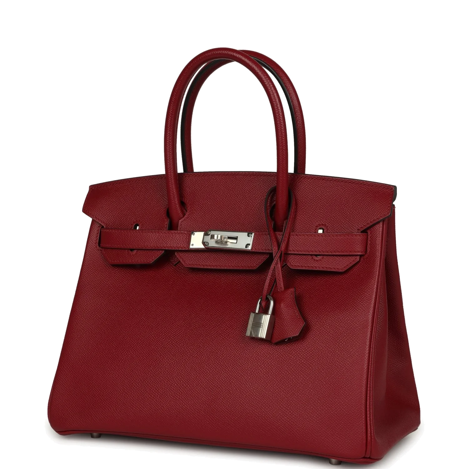 Hermes Birkin 30 Rouge Grenat Epsom Palladium Hardware Красный гранат — фото 6