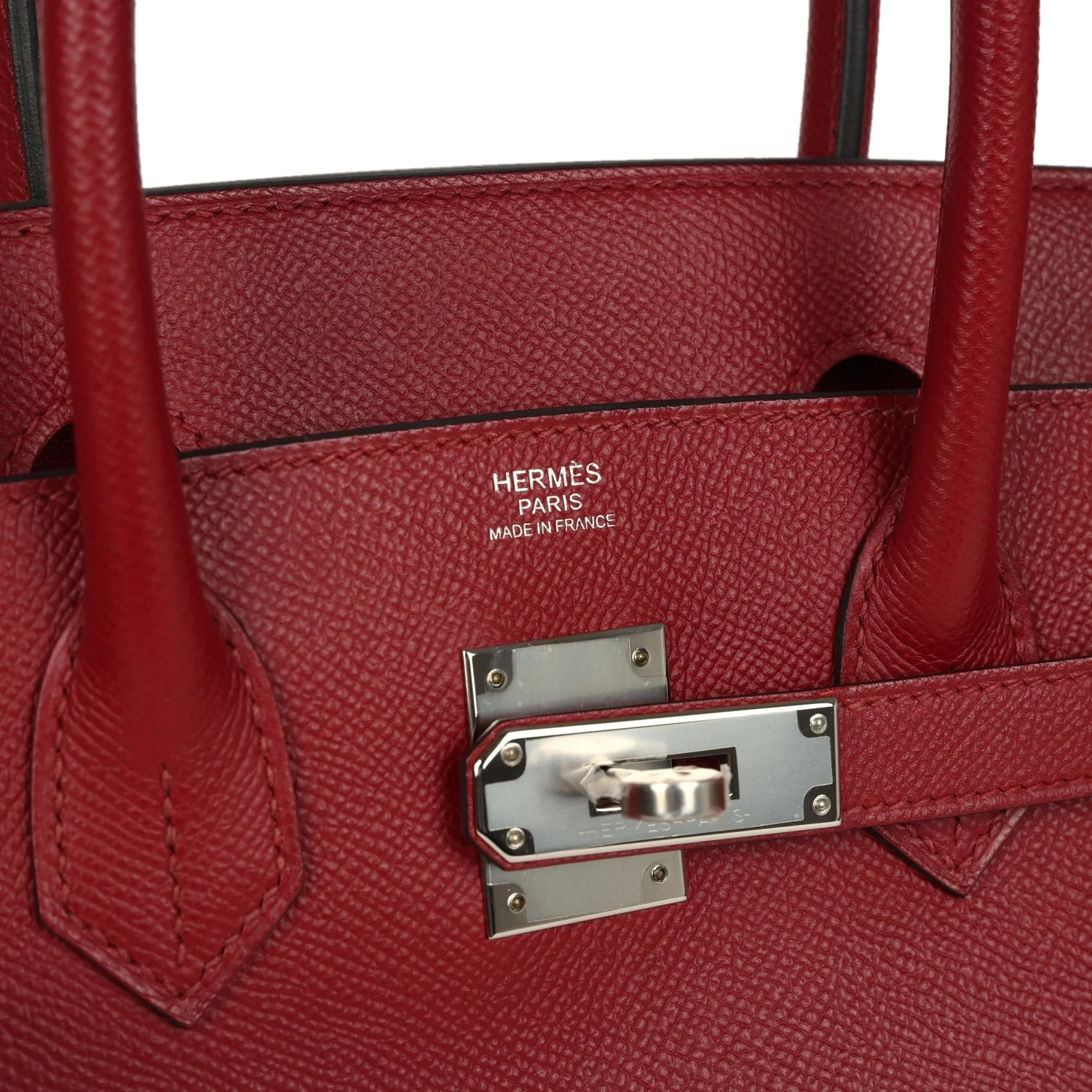 Hermes Birkin 30 Rouge Grenat Epsom Palladium Hardware Красный гранат — фото 8