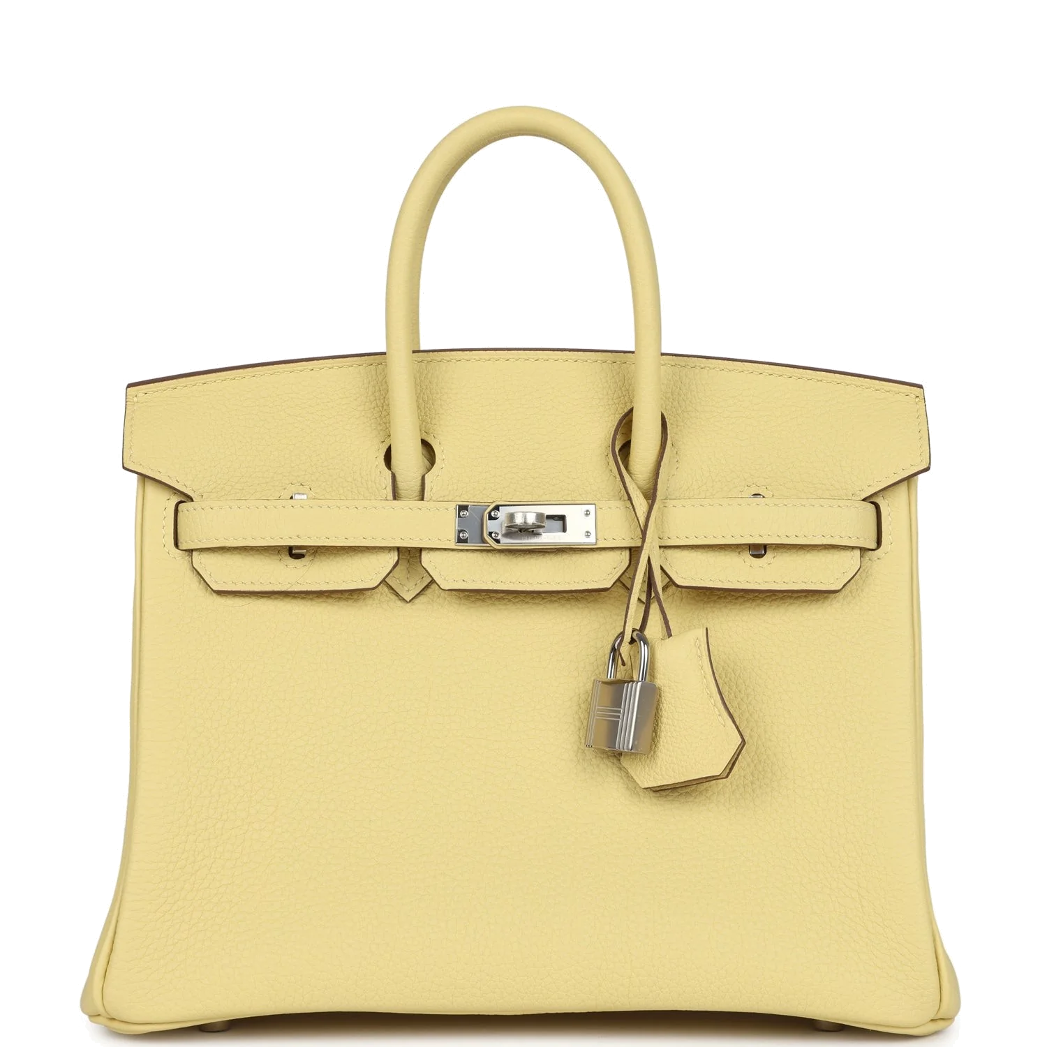 Hermes Birkin 25 Jaune Poussin Togo Palladium Hardware