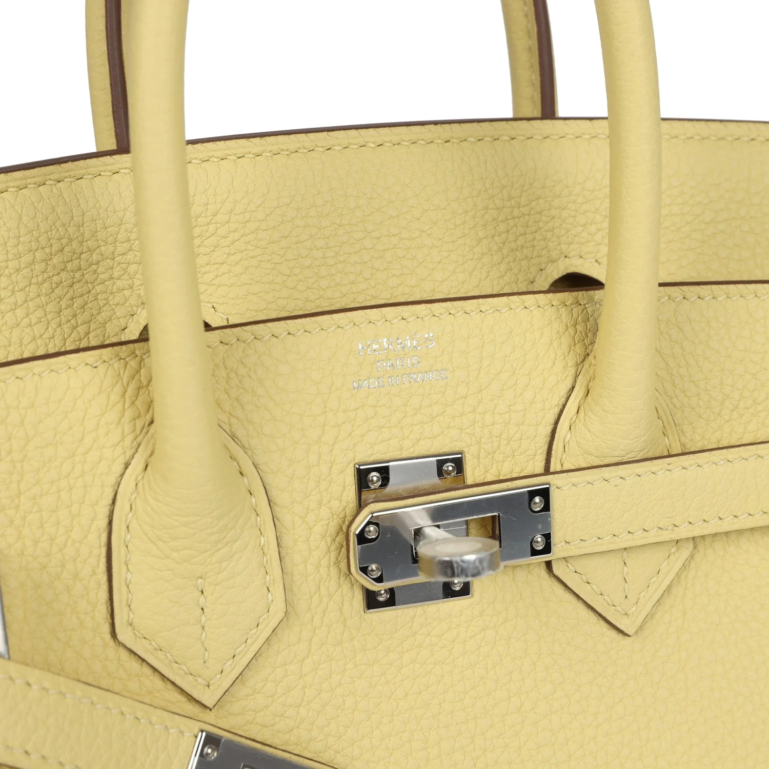 Hermes Birkin 25 Jaune Poussin Togo Palladium Hardware Желтый Пуссэн — фото 8