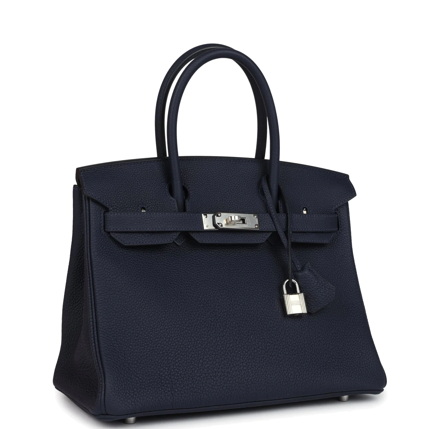 Hermes Birkin 30 Bleu Nuit Togo Palladium Hardware Синий ночной — фото 3