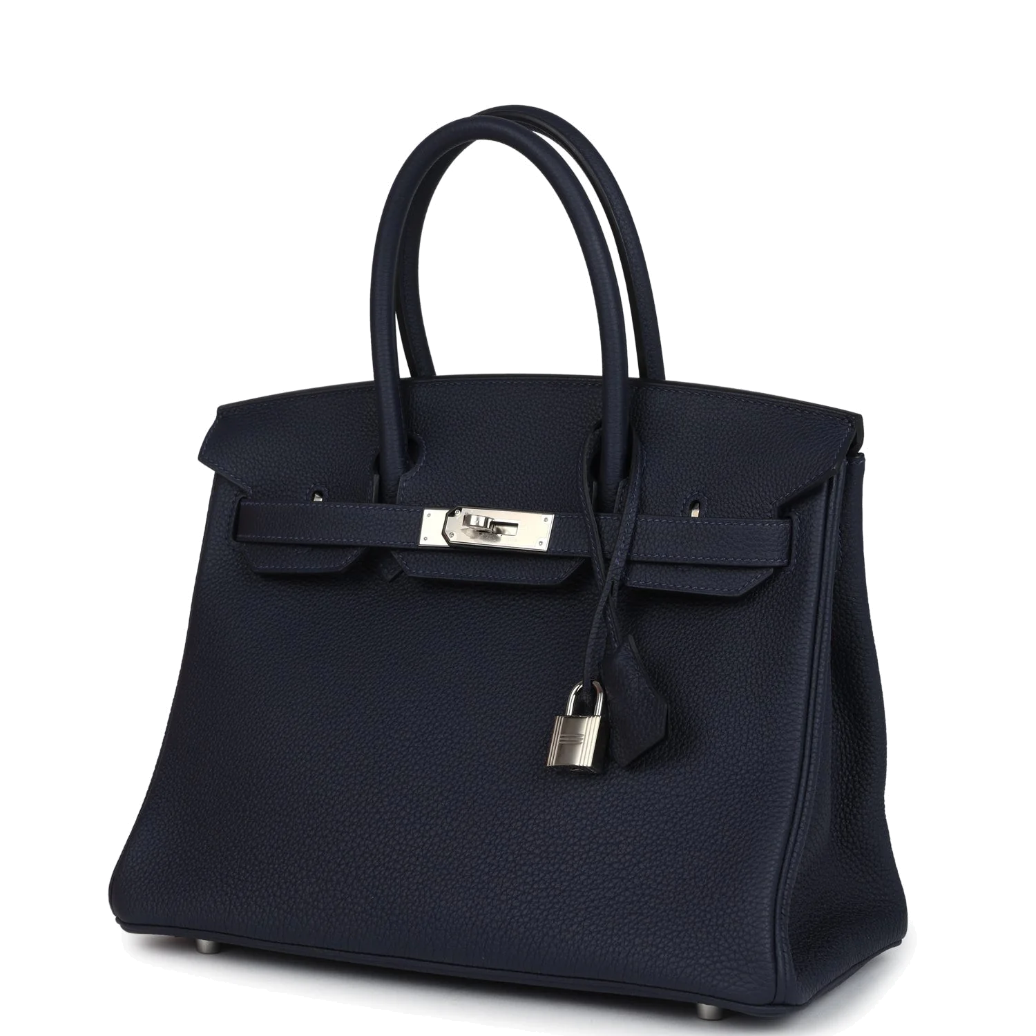 Hermes Birkin 30 Bleu Nuit Togo Palladium Hardware Синий ночной — фото 6