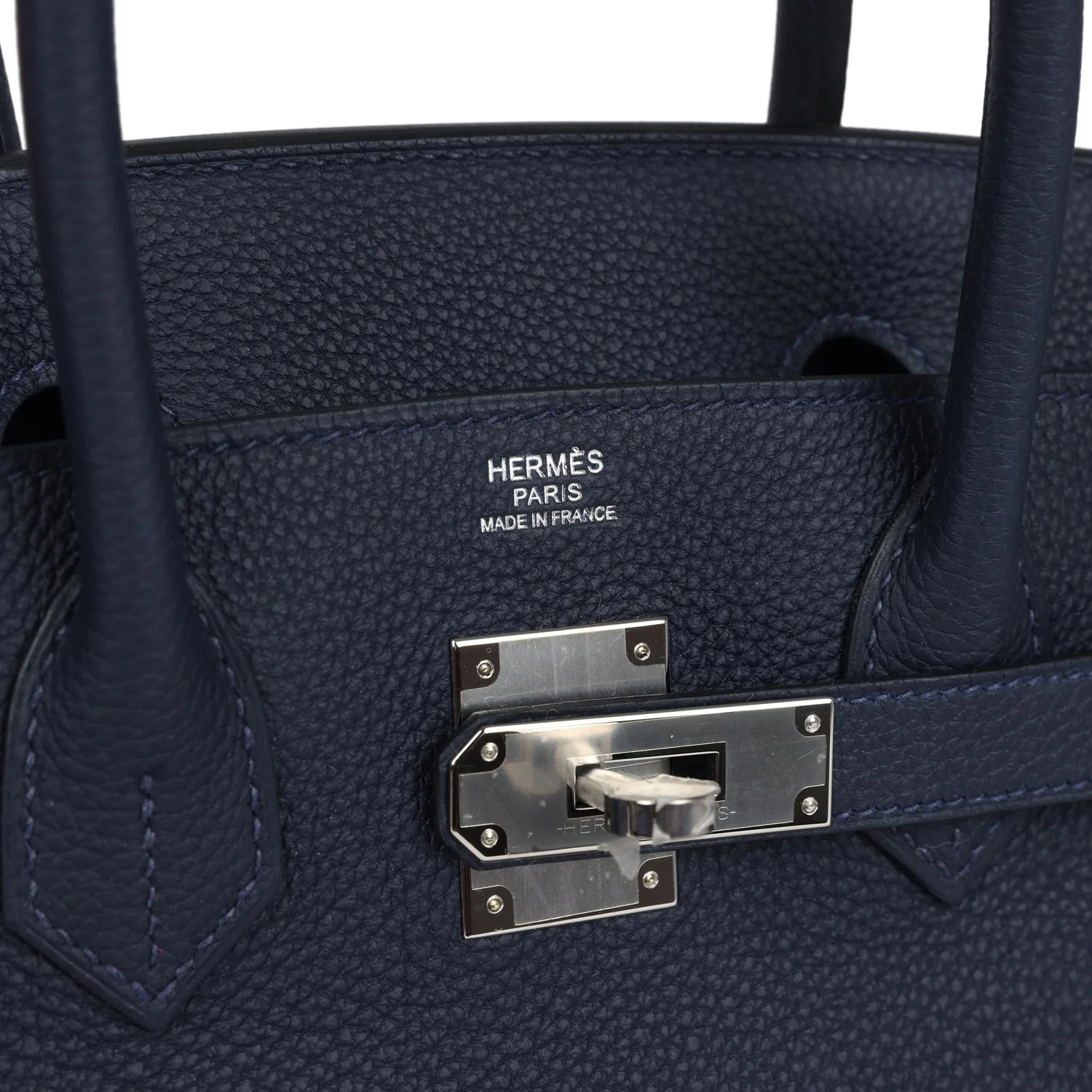 Hermes Birkin 30 Bleu Nuit Togo Palladium Hardware Синий ночной — фото 8