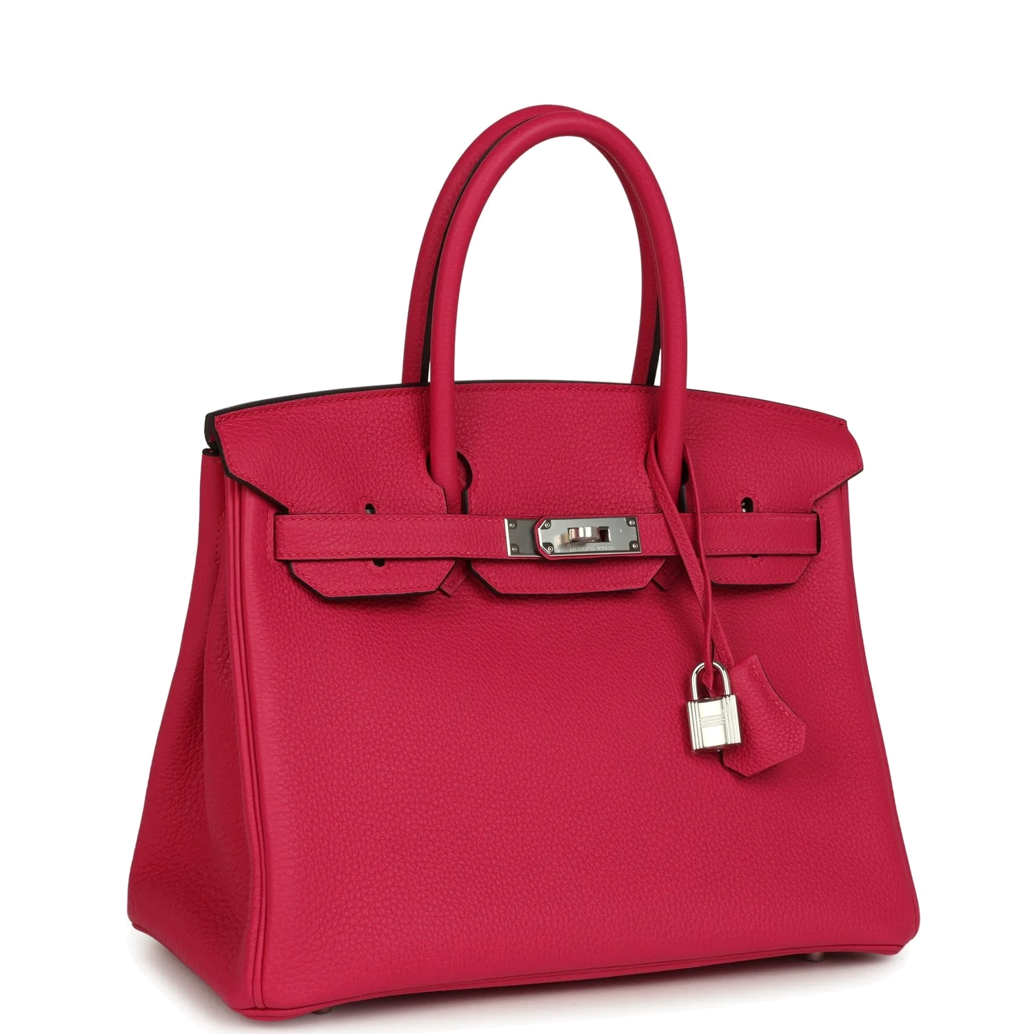Hermes Birkin 30 Rose Extreme Togo Palladium Hardware Розовый экстрим — фото 3