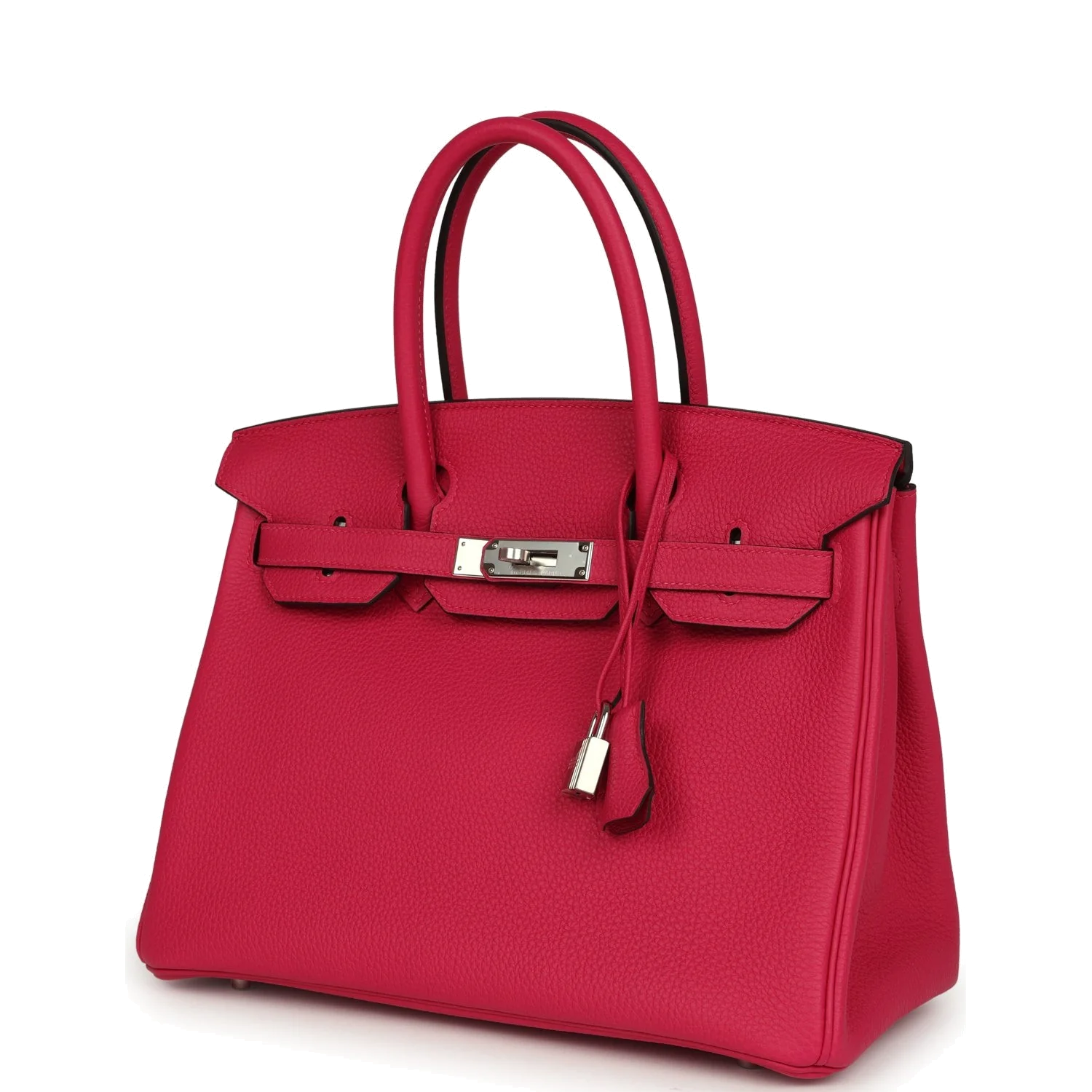 Hermes Birkin 30 Rose Extreme Togo Palladium Hardware Розовый экстрим — фото 6