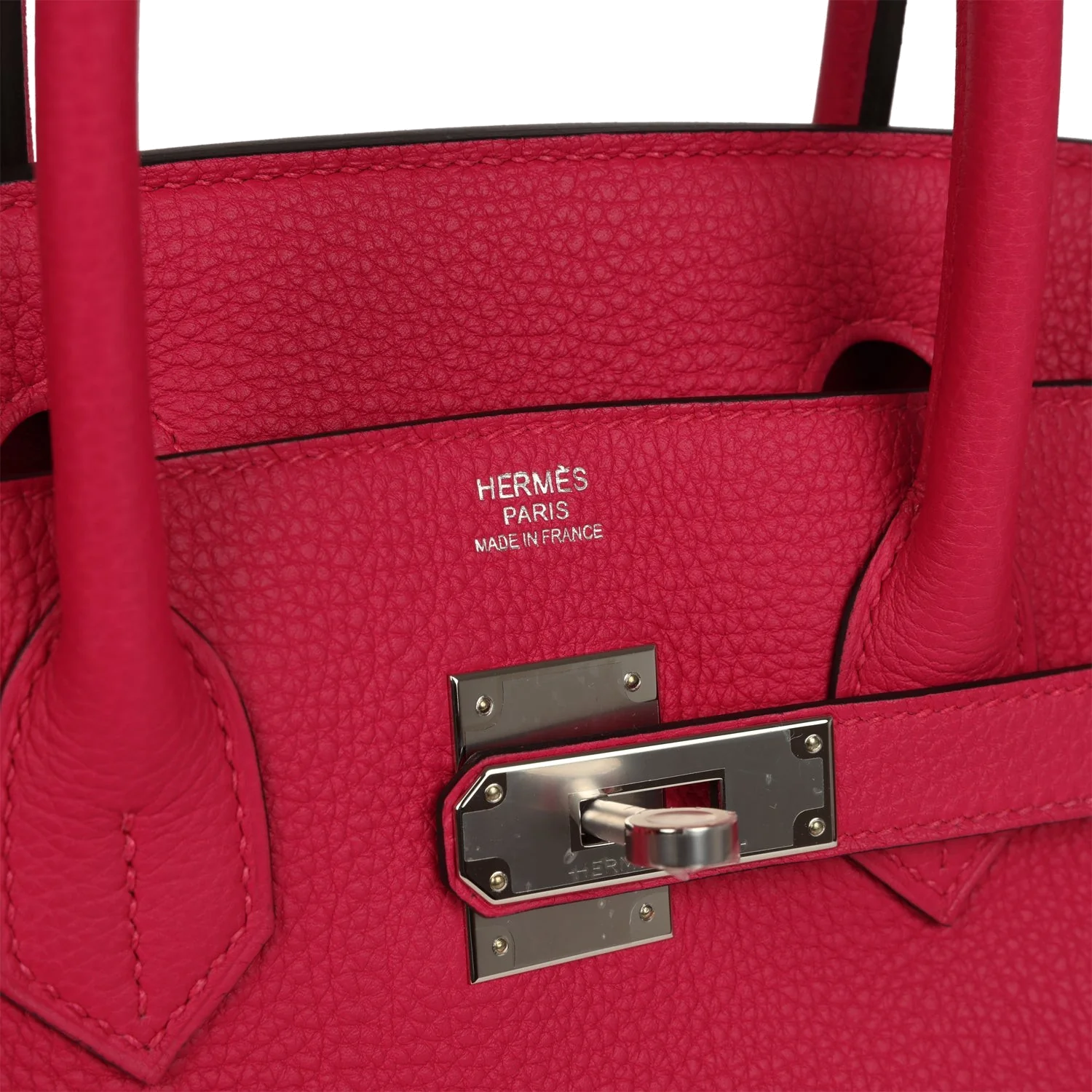 Hermes Birkin 30 Rose Extreme Togo Palladium Hardware Розовый экстрим — фото 8