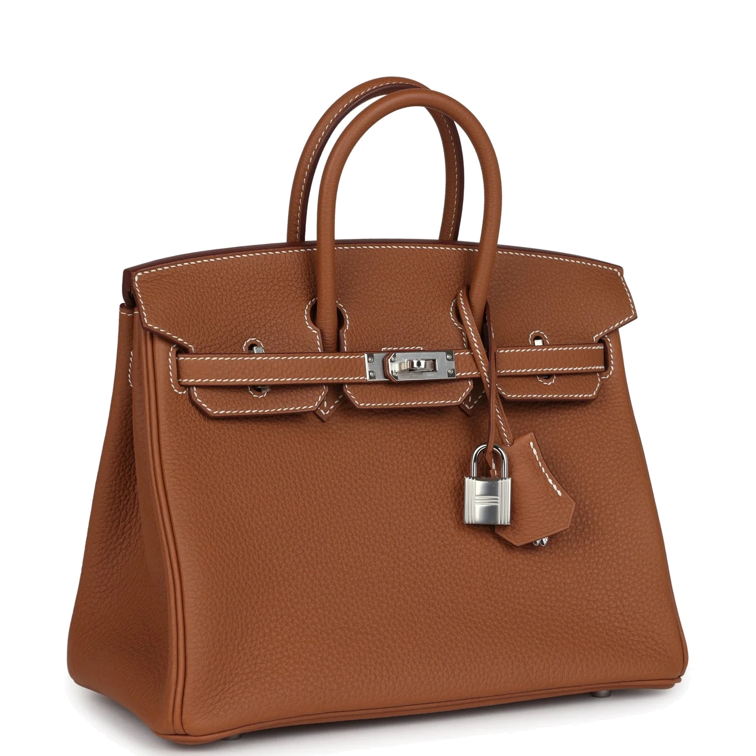 Hermes Birkin 25 Gold Togo Palladium Hardware Золотой Togo — фото 3