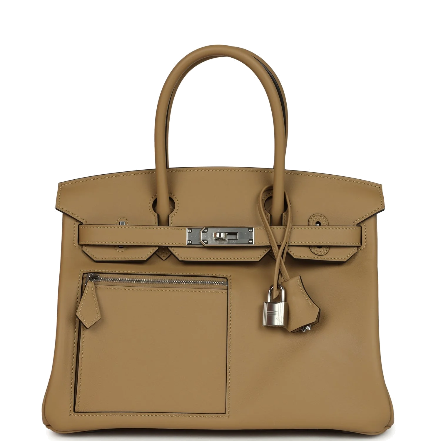 Hermes Colormatic Birkin 30 Poussiere Swift Palladium Hardware