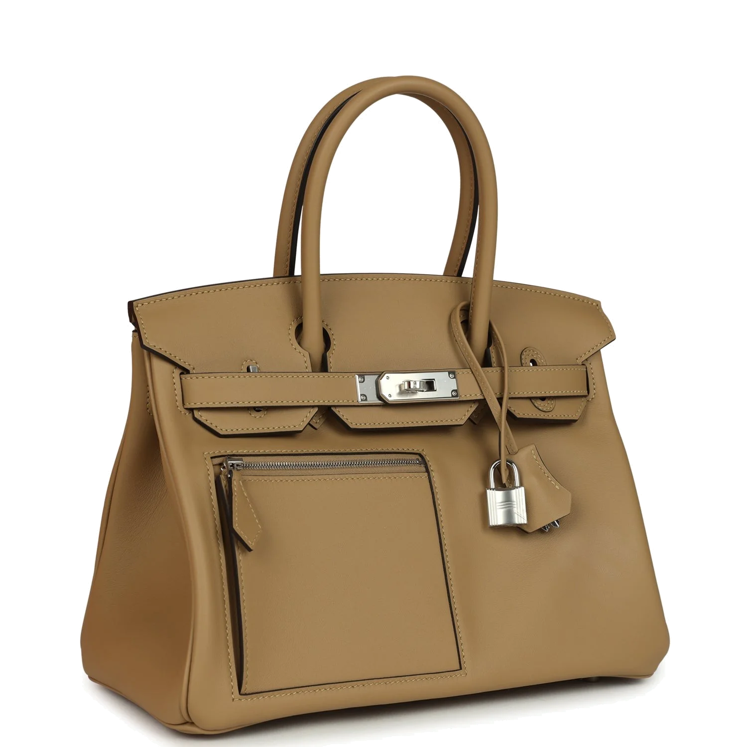 Hermes Colormatic Birkin 30 Poussiere Swift Palladium Hardware Пуссьер Swift — фото 3
