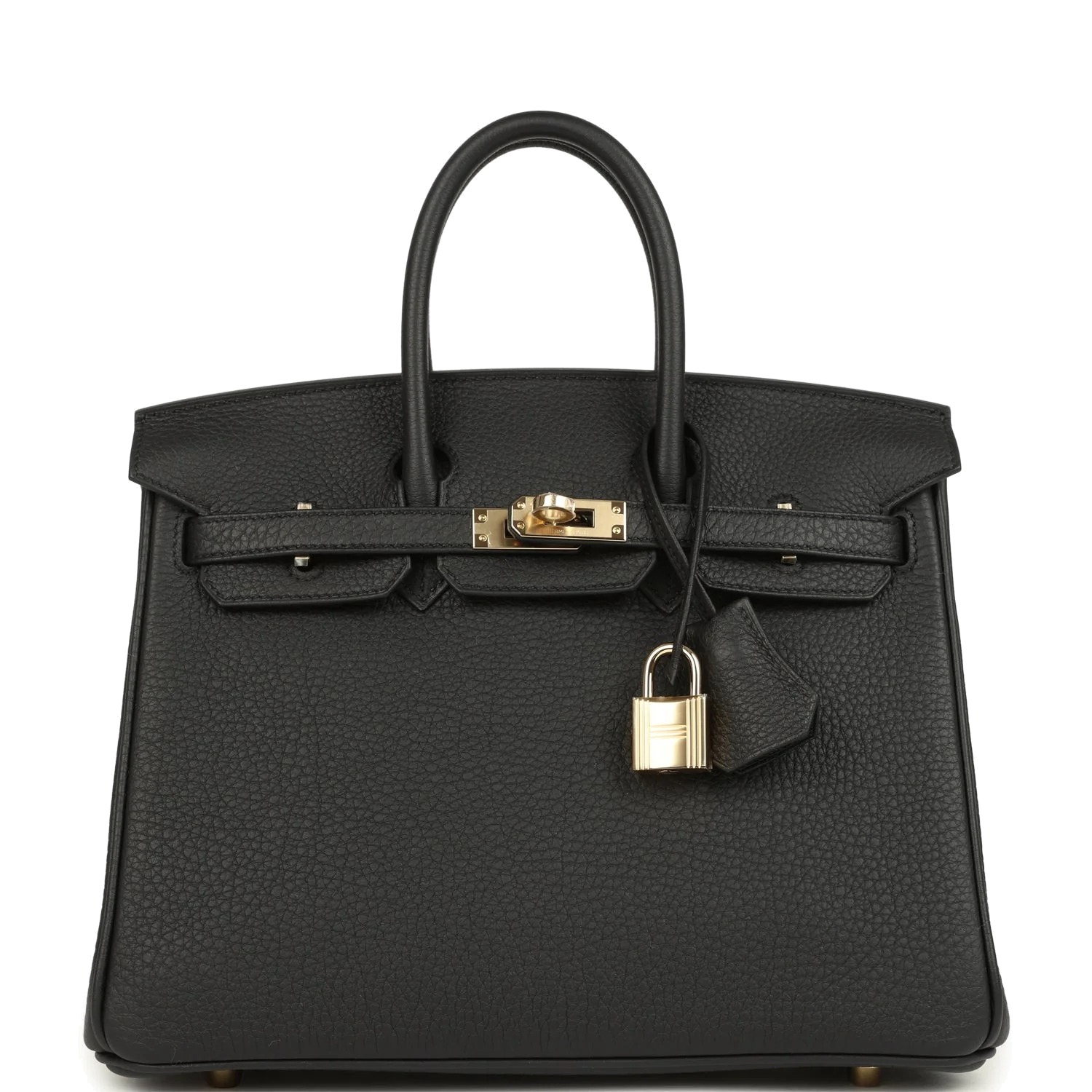 Hermes Birkin 25 Black Togo Permabrass Hardware Черный Togo — фото 1
