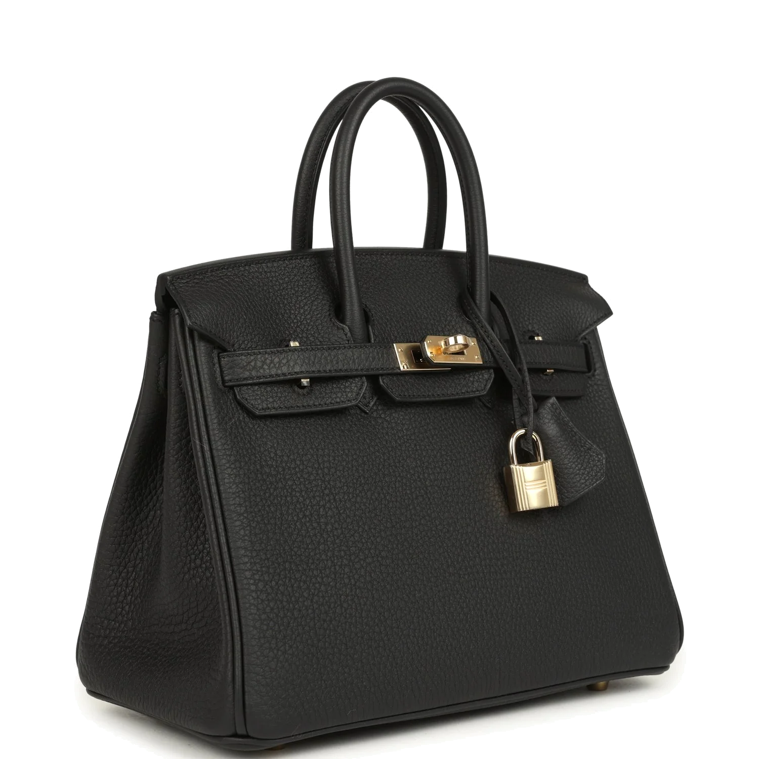 Hermes Birkin 25 Black Togo Permabrass Hardware Черный Togo — фото 3