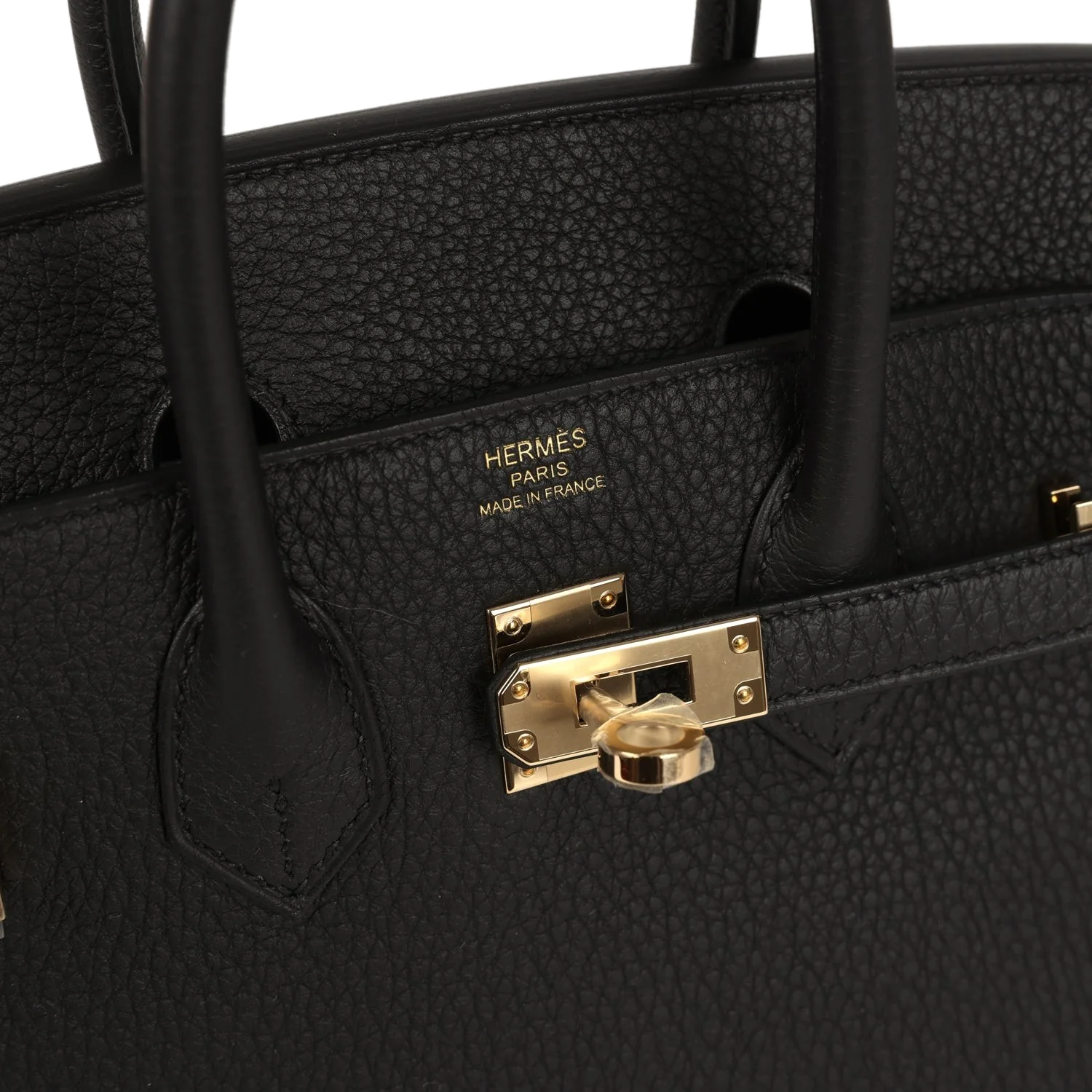 Hermes Birkin 25 Black Togo Permabrass Hardware Черный Togo — фото 8
