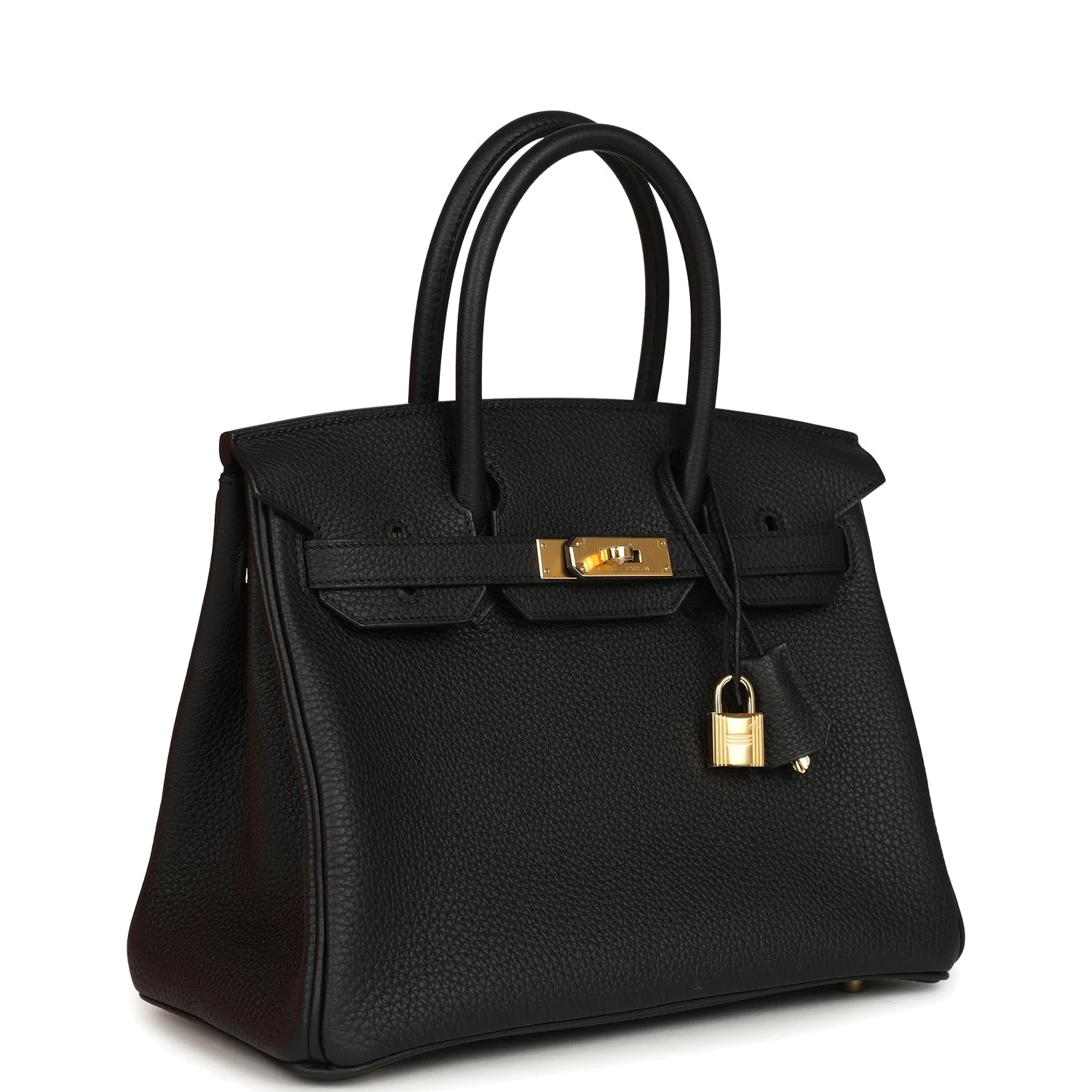 Hermes Birkin 30 Black Togo Gold Hardware Черный Togo — фото 3