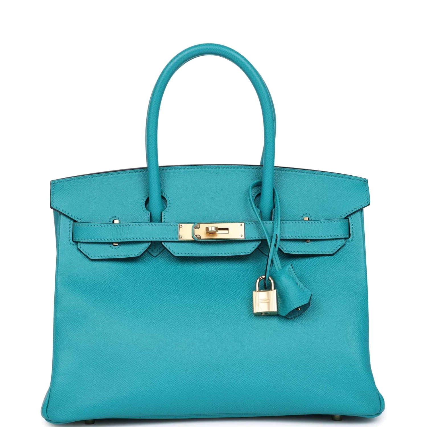 Hermes Birkin 30 Bleu Paon Epsom Gold Hardware