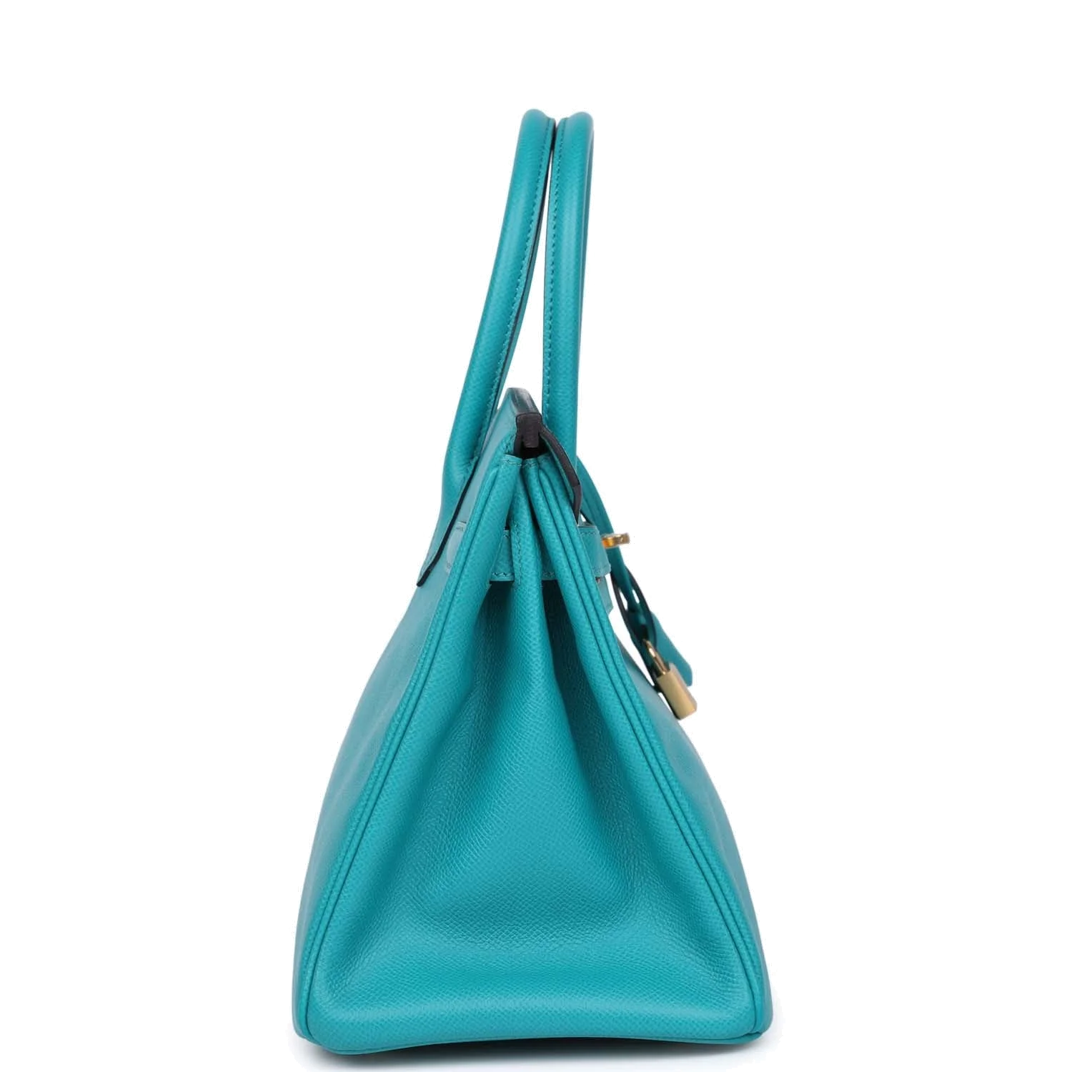 Hermes Birkin 30 Bleu Paon Epsom Gold Hardware Синий павлин — фото 4