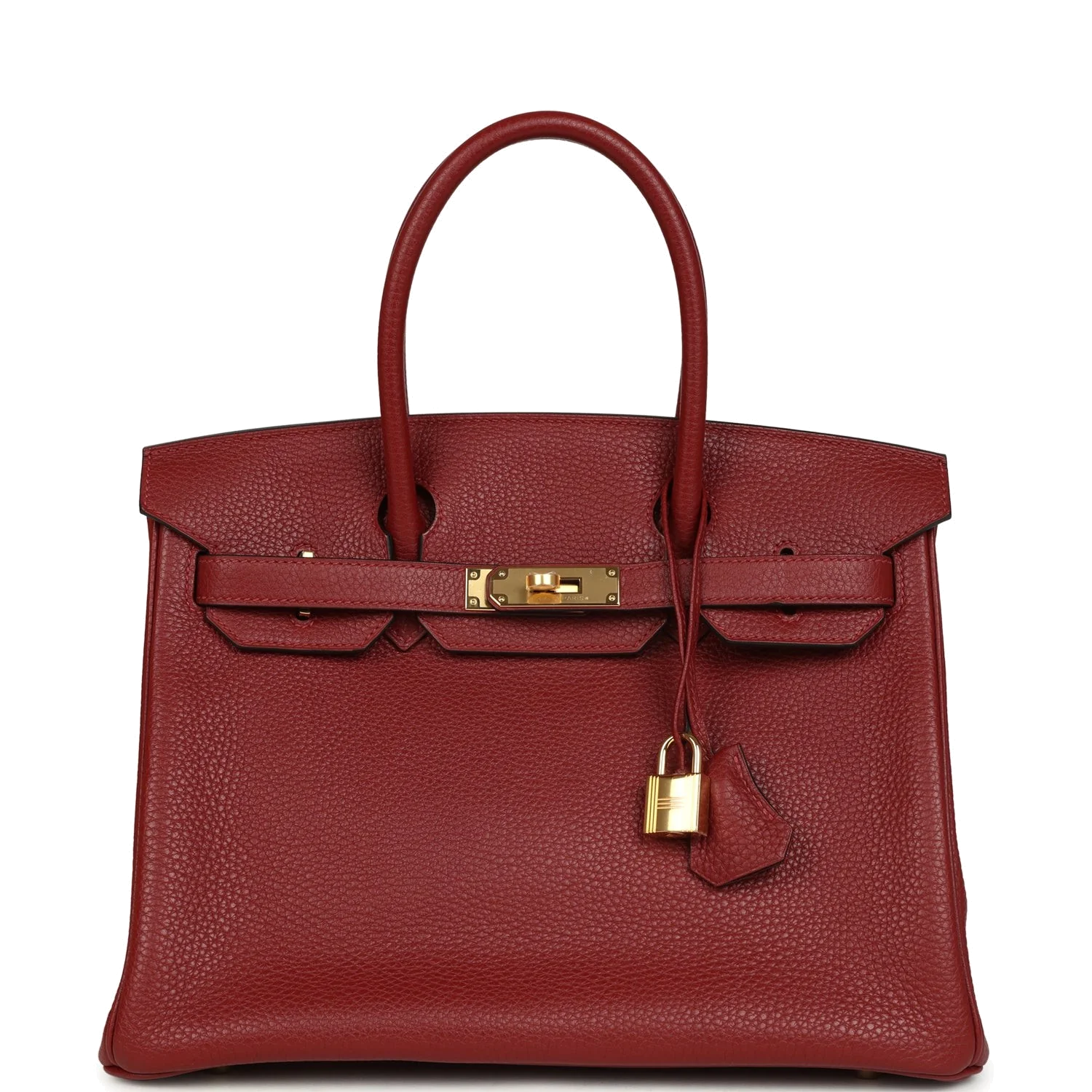 Hermes Birkin 30 Rouge H Togo Gold Hardware Красный — фото 2