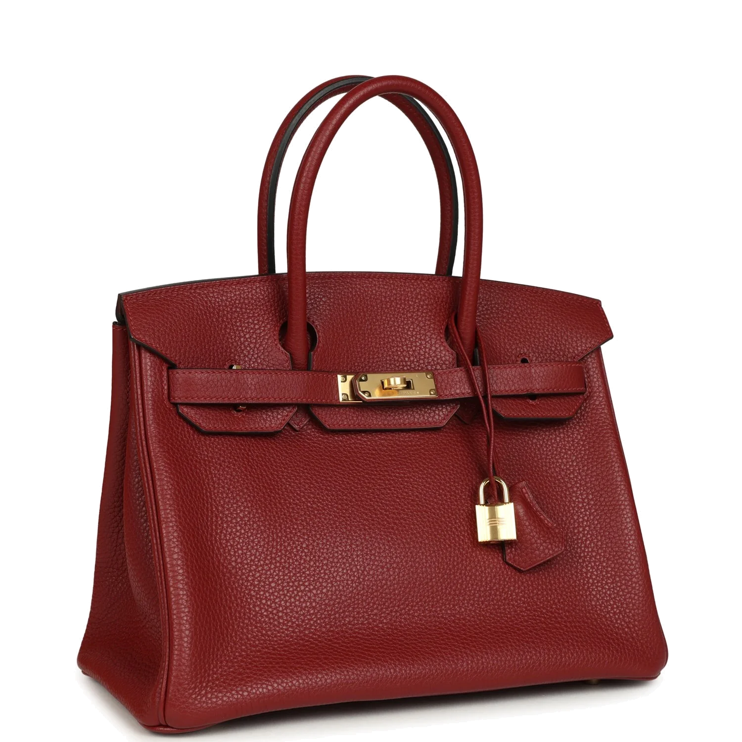 Hermes Birkin 30 Rouge H Togo Gold Hardware Красный — фото 3