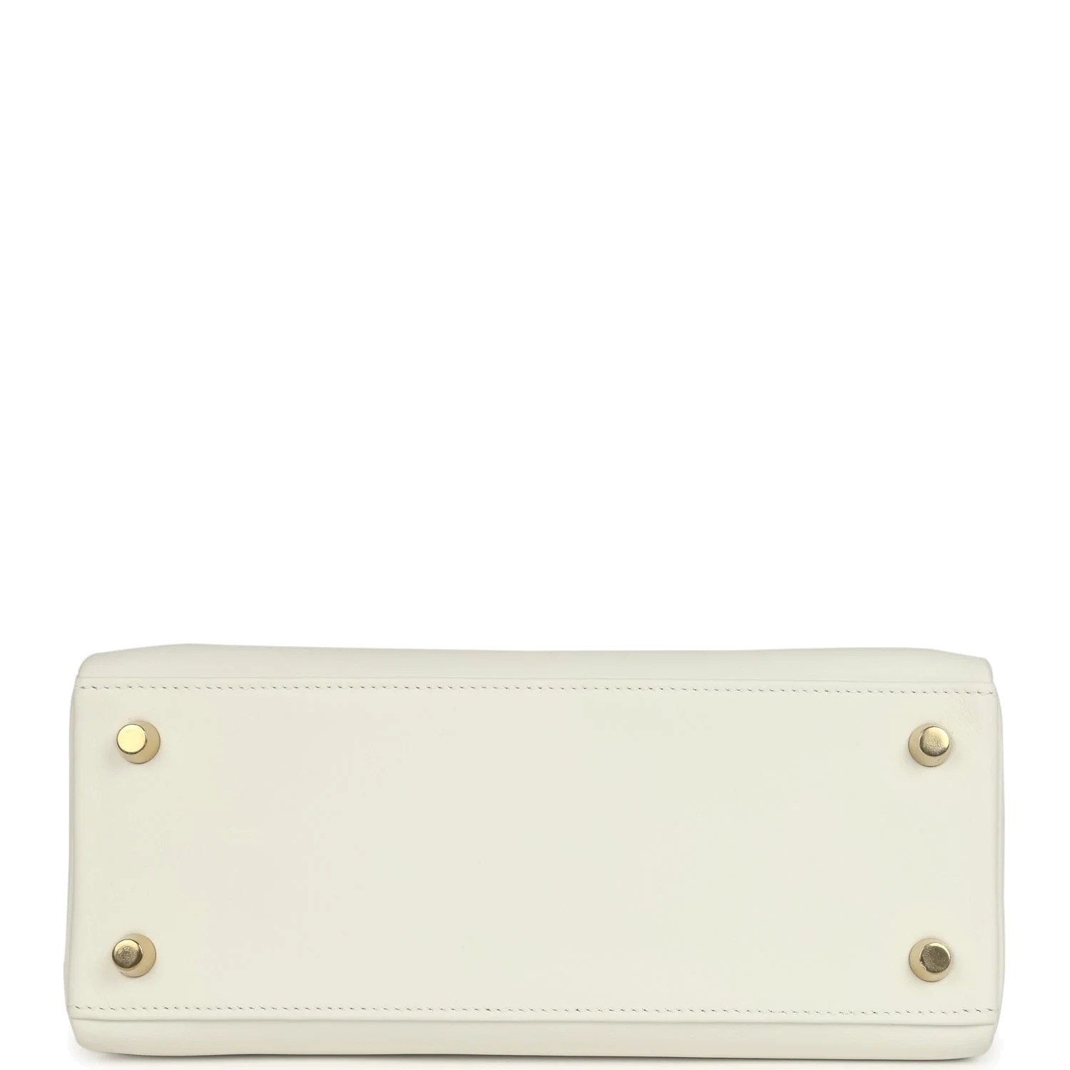 Hermes Kelly Retourne 25 New White Swift Gold Hardware — фото 7
