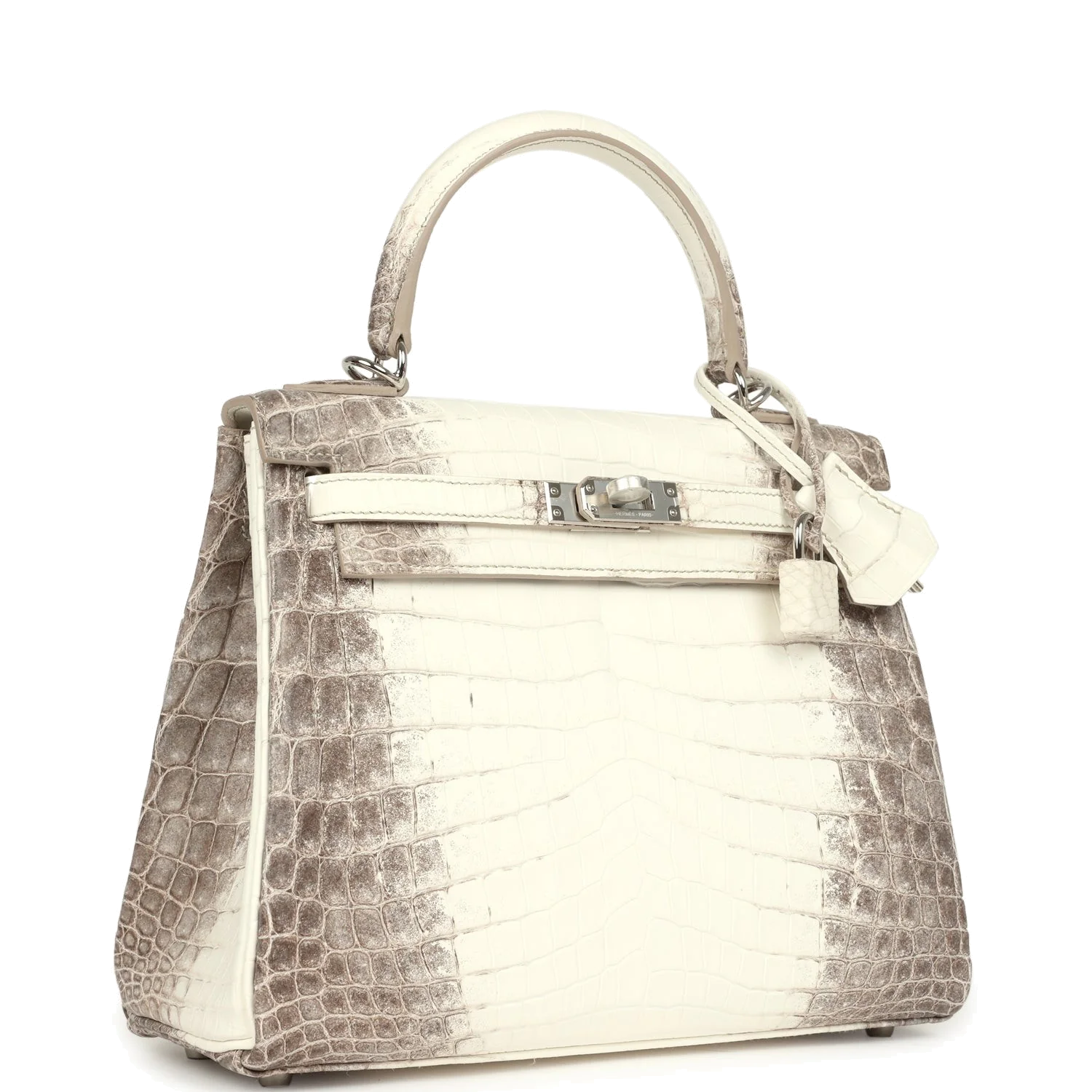 Hermes Kelly Retourne 25 Himalaya Niloticus Crocodile Palladium Hardware — фото 3
