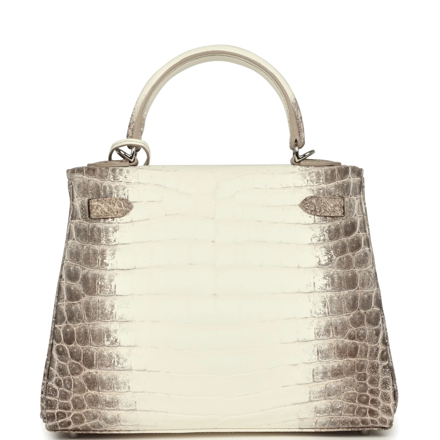 Hermes Kelly Retourne 25 Himalaya Niloticus Crocodile Palladium Hardware — фото 5
