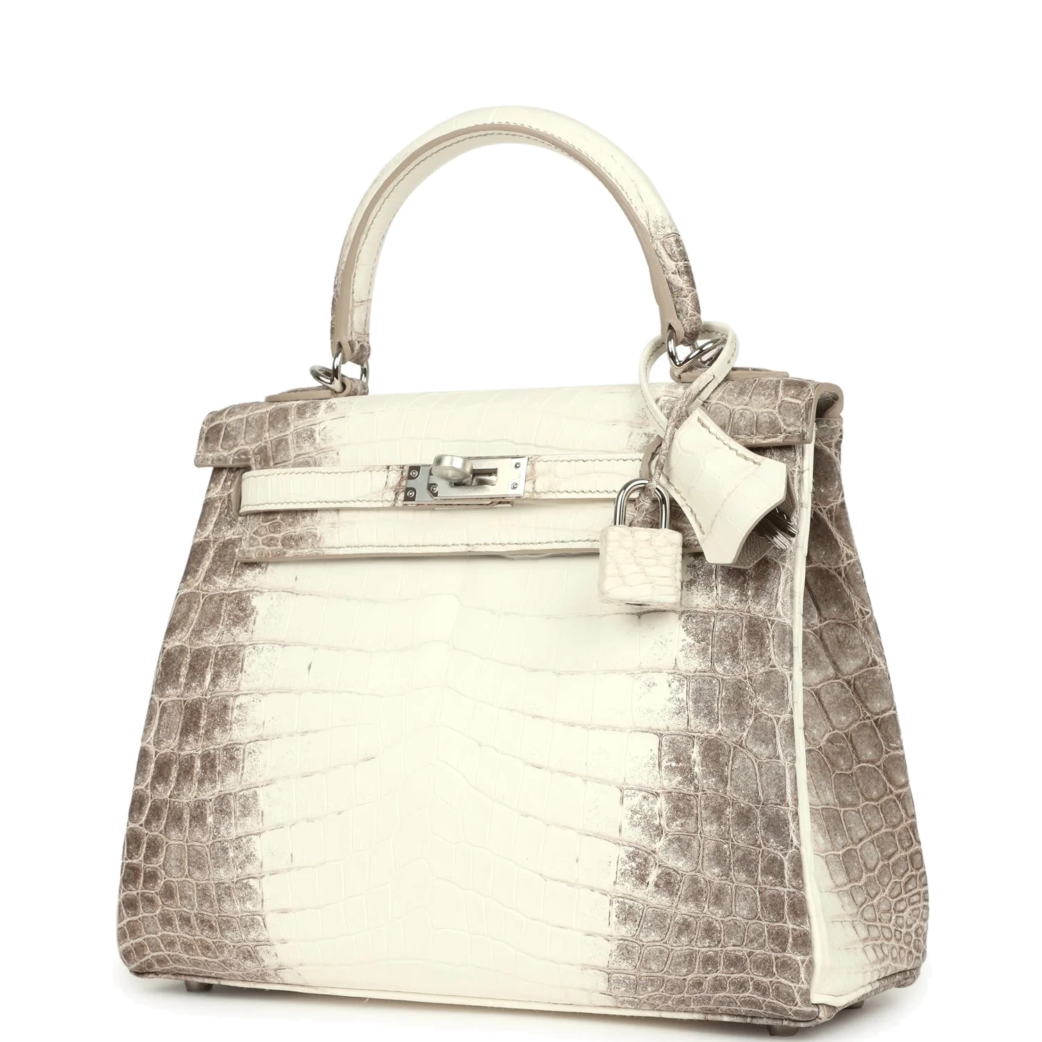 Hermes Kelly Retourne 25 Himalaya Niloticus Crocodile Palladium Hardware — фото 6