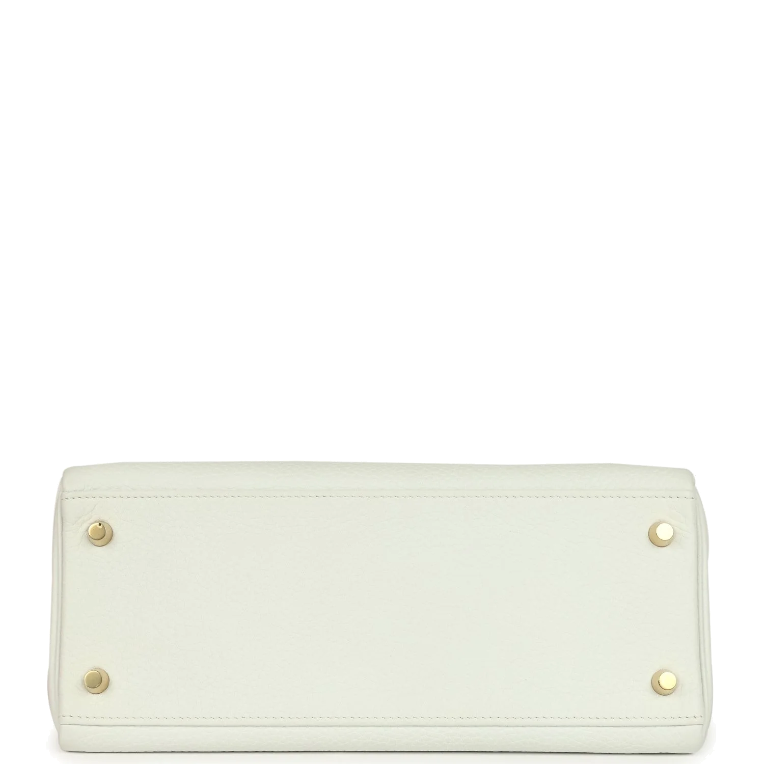 Hermes Kelly Retourne 28 White Clemence Gold Hardware — фото 7