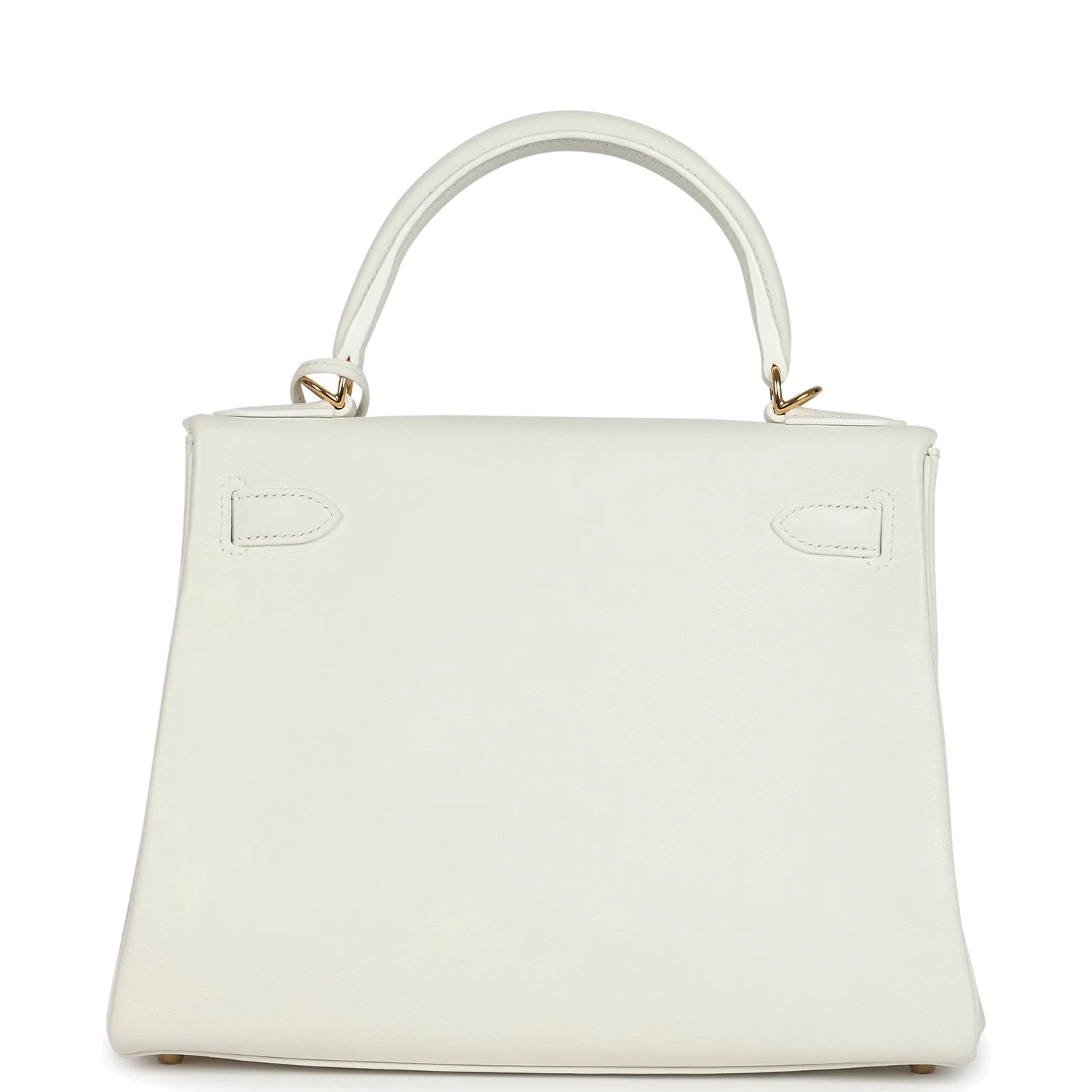 Hermes Kelly Retourne 28 White Evercolor Gold Hardware — фото 5
