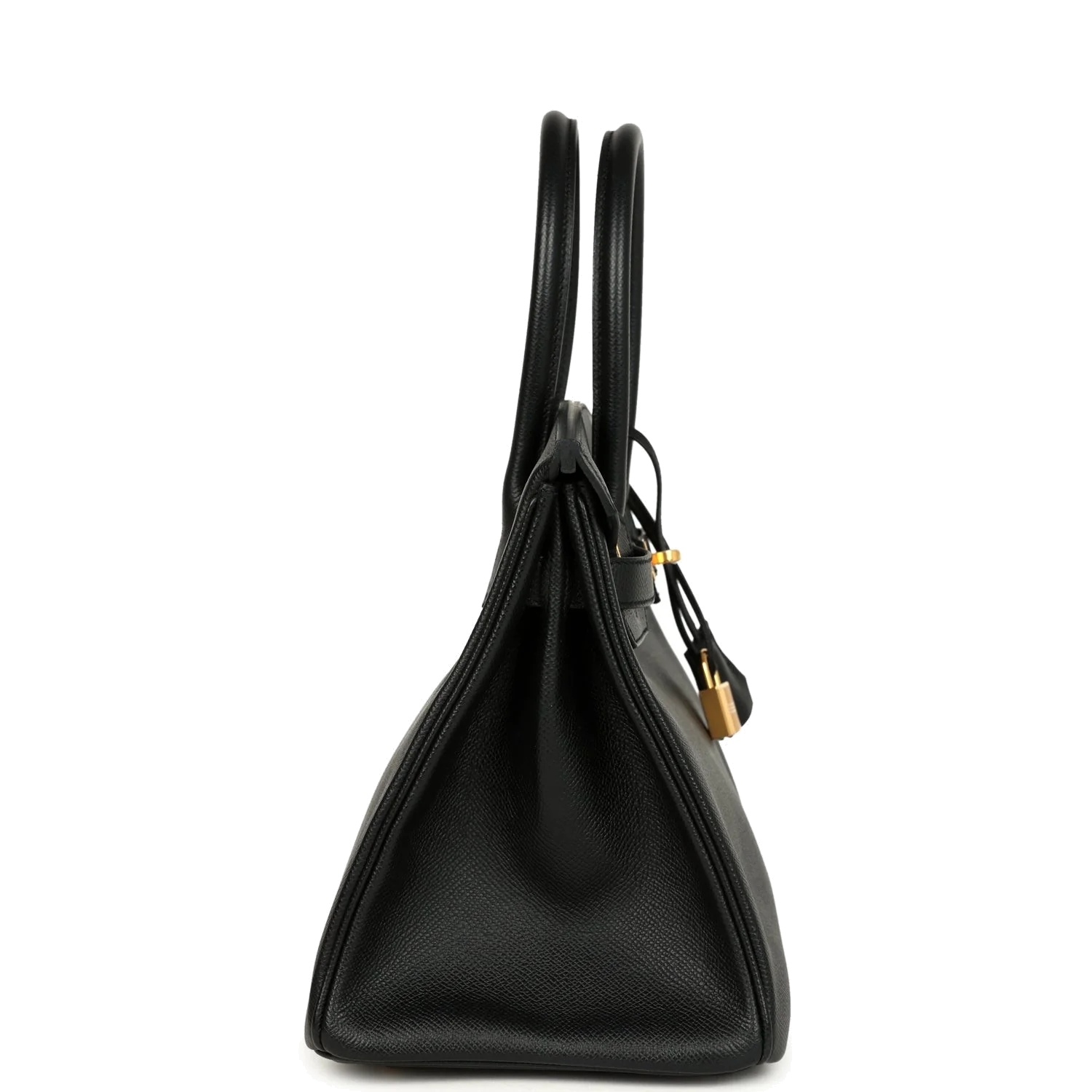 Hermes Birkin 30 Black Epsom Gold Hardware Черный Epsom — фото 4