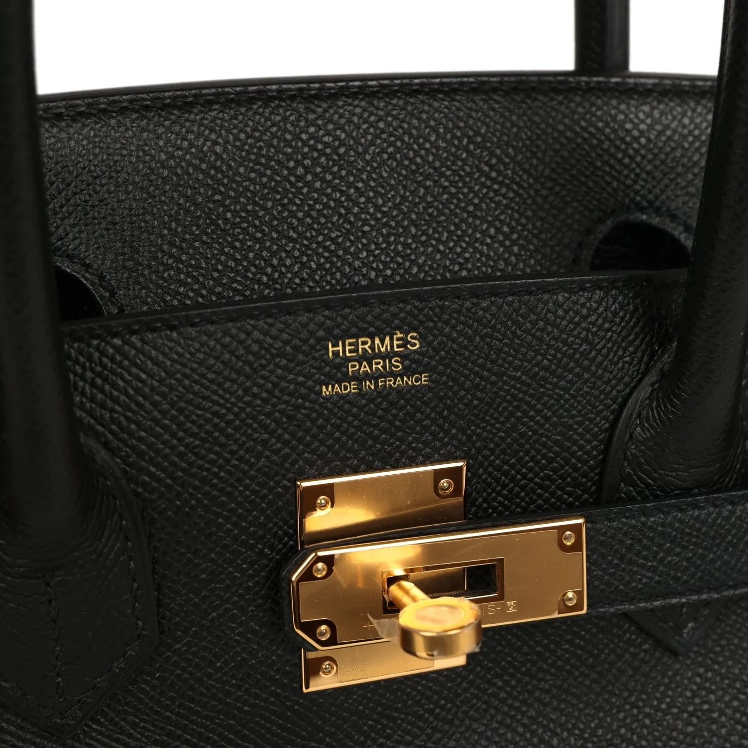 Hermes Birkin 30 Black Epsom Gold Hardware Черный Epsom — фото 8