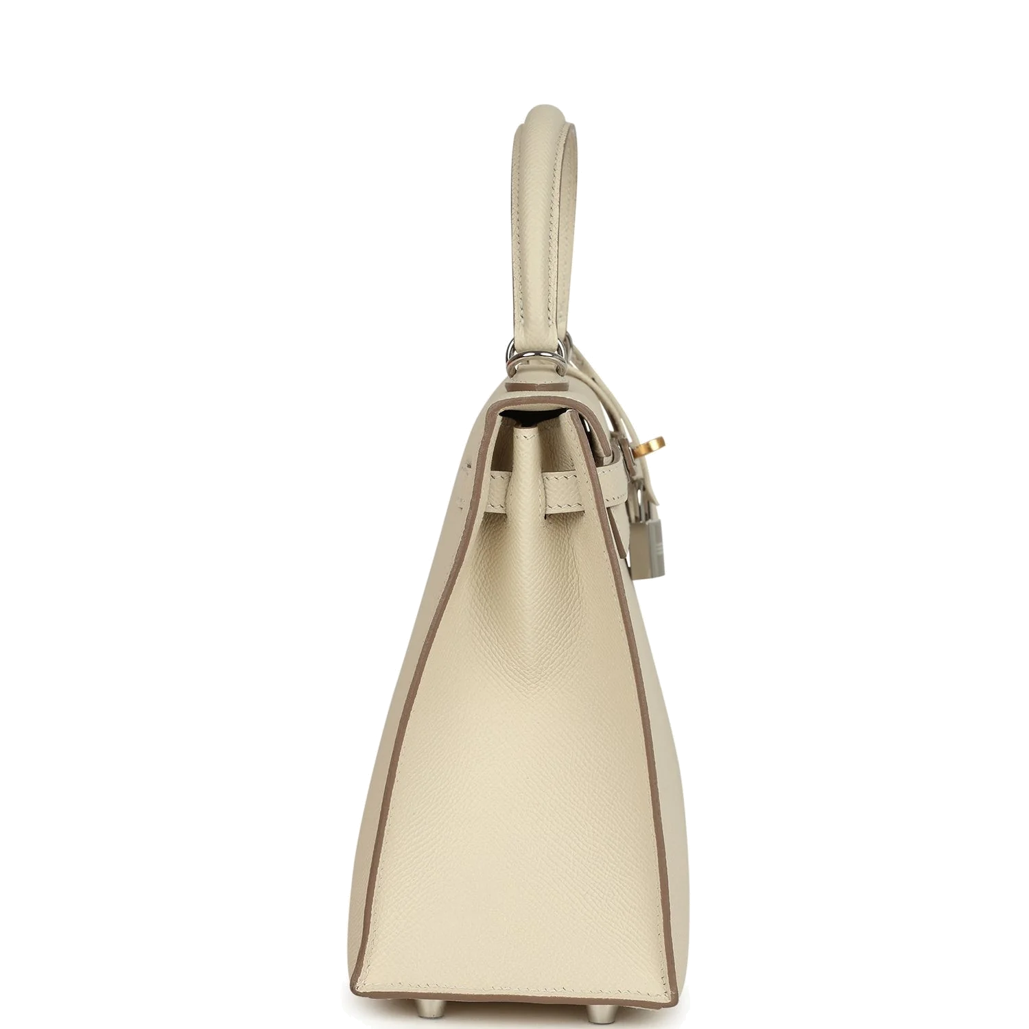 Hermes Kelly Sellier 25 Craie Epsom Electrum Hardware — фото 4