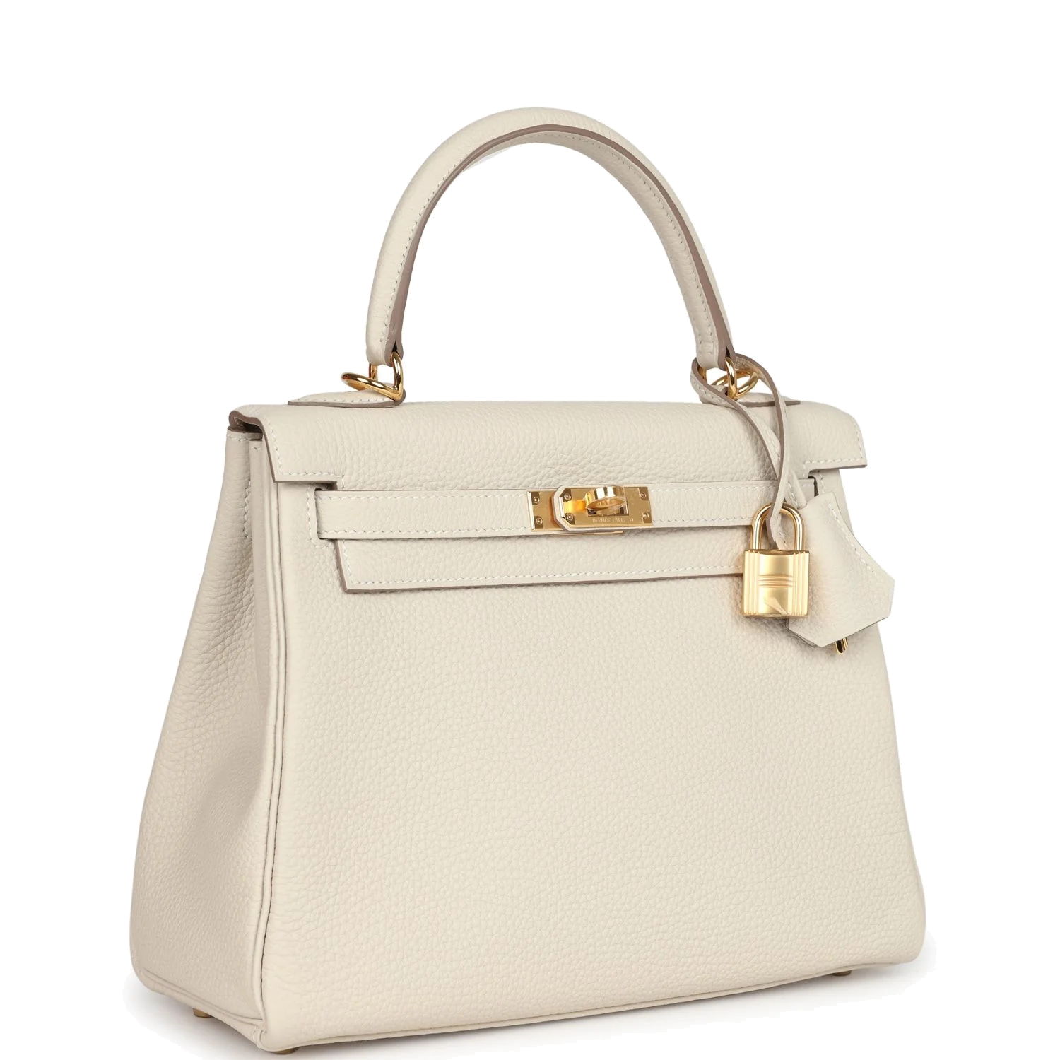 Hermes Kelly Retourne 25 Craie Togo Gold Hardware — фото 3