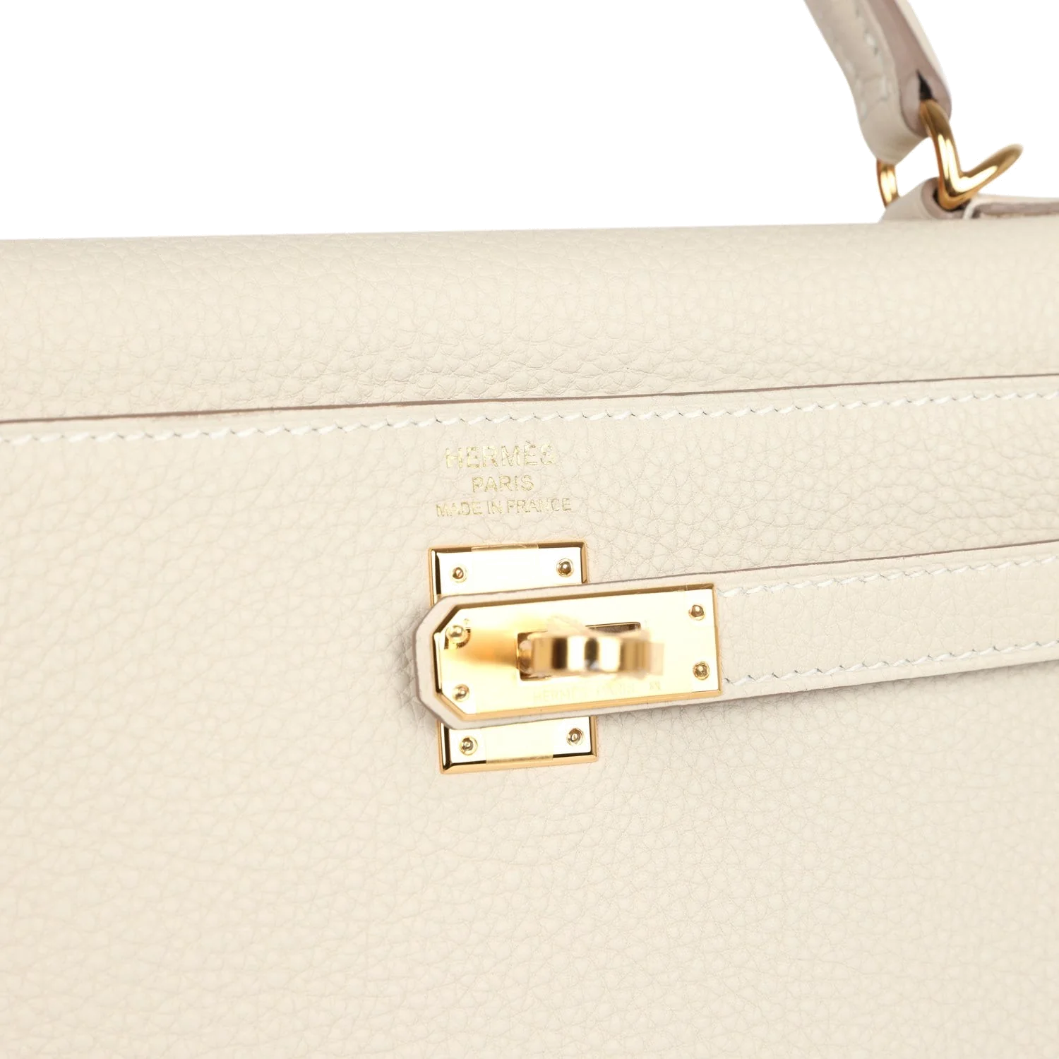 Hermes Kelly Retourne 25 Craie Togo Gold Hardware — фото 8