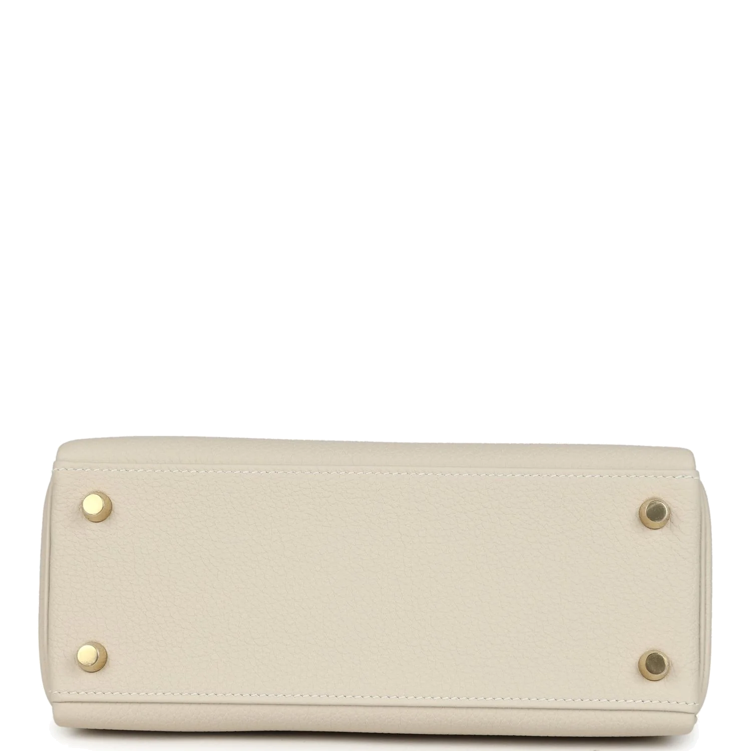 Hermes Special Order (HSS) Kelly Retourne 25 Craie Verso Togo Brushed Gold Hardware — фото 7
