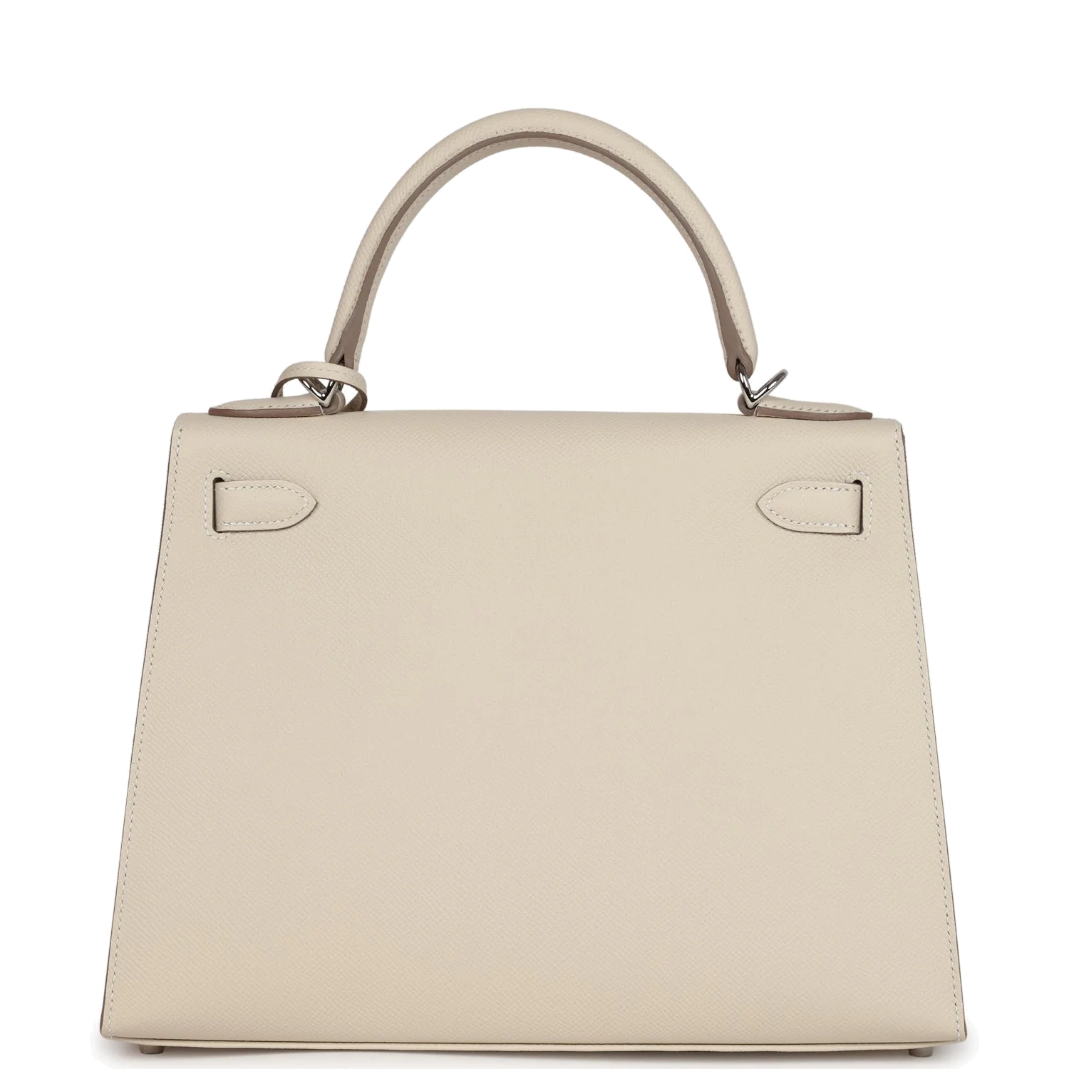 Hermes Kelly Sellier 28 Craie Epsom Palladium Hardware — фото 5