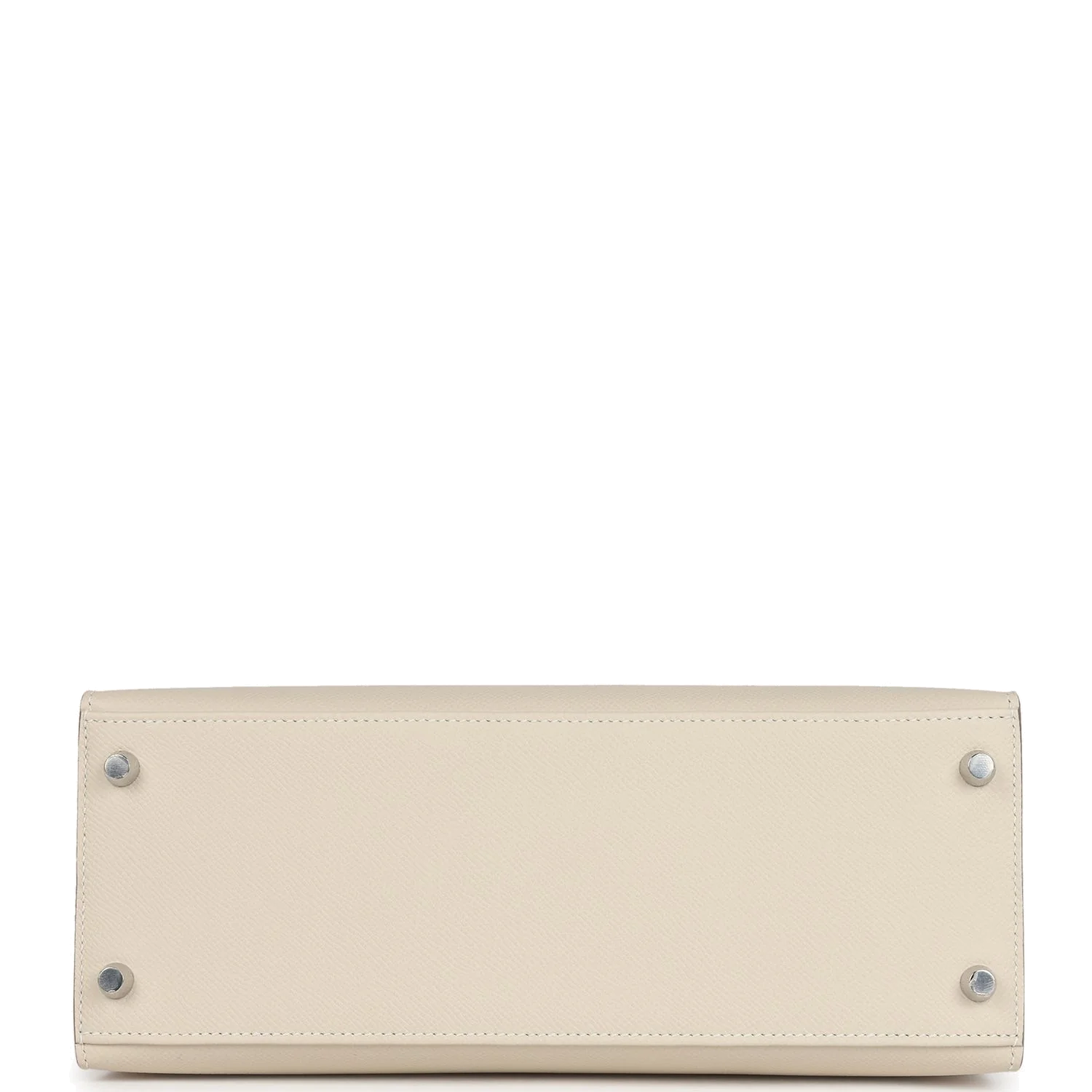 Hermes Kelly Sellier 28 Craie Epsom Palladium Hardware — фото 7
