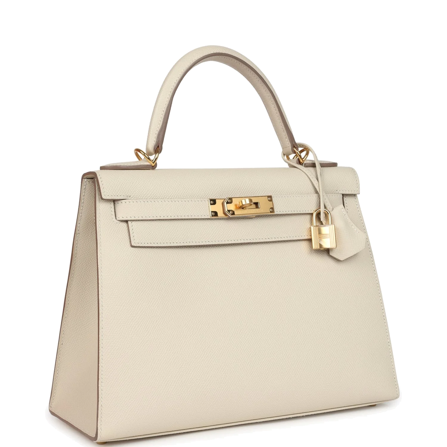 Hermes Kelly Sellier 28 Craie Epsom Gold Hardware — фото 3
