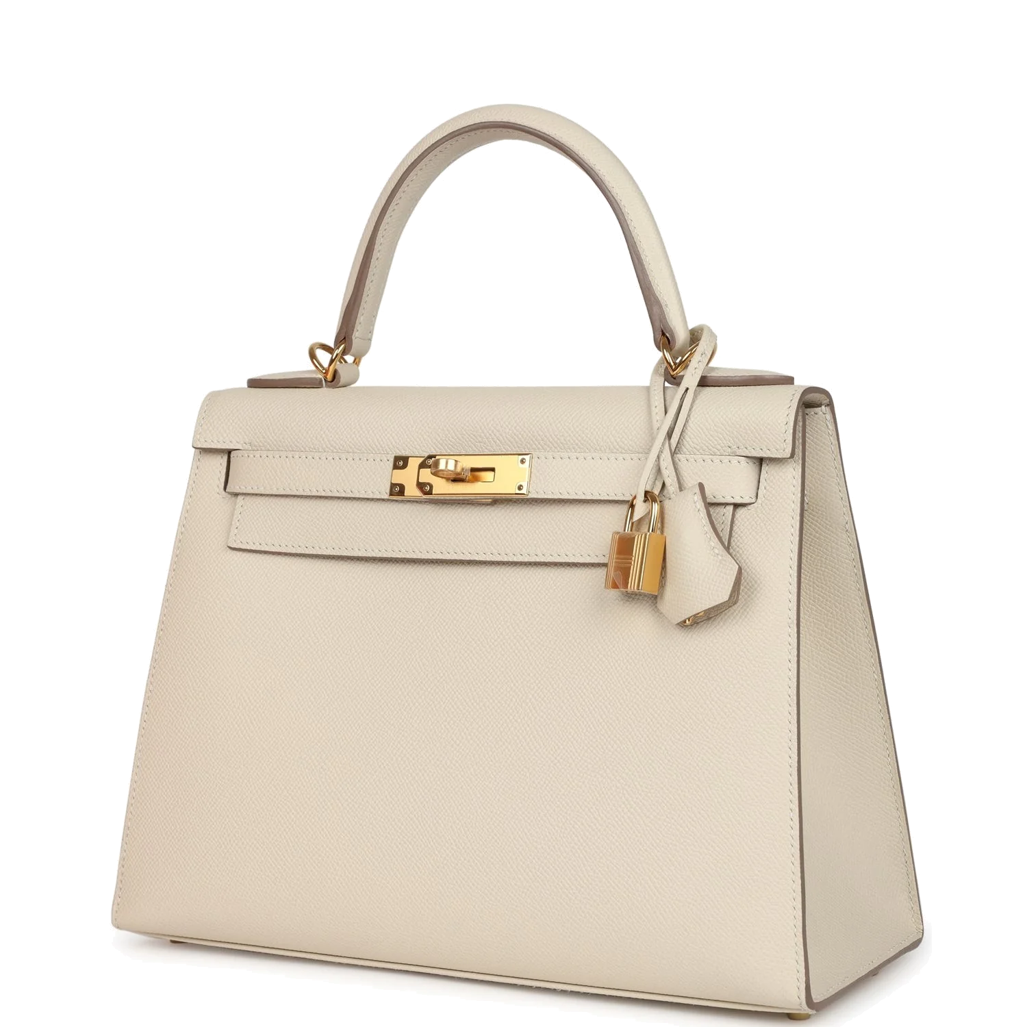 Hermes Kelly Sellier 28 Craie Epsom Gold Hardware — фото 6