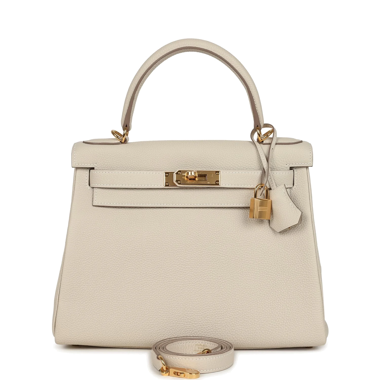 Hermes Kelly Retourne 28 Craie Togo Gold Hardware