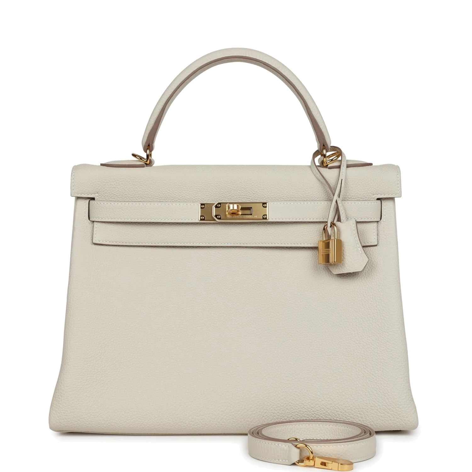 Hermes Kelly Retourne 32 Craie Togo Gold Hardware — фото 2