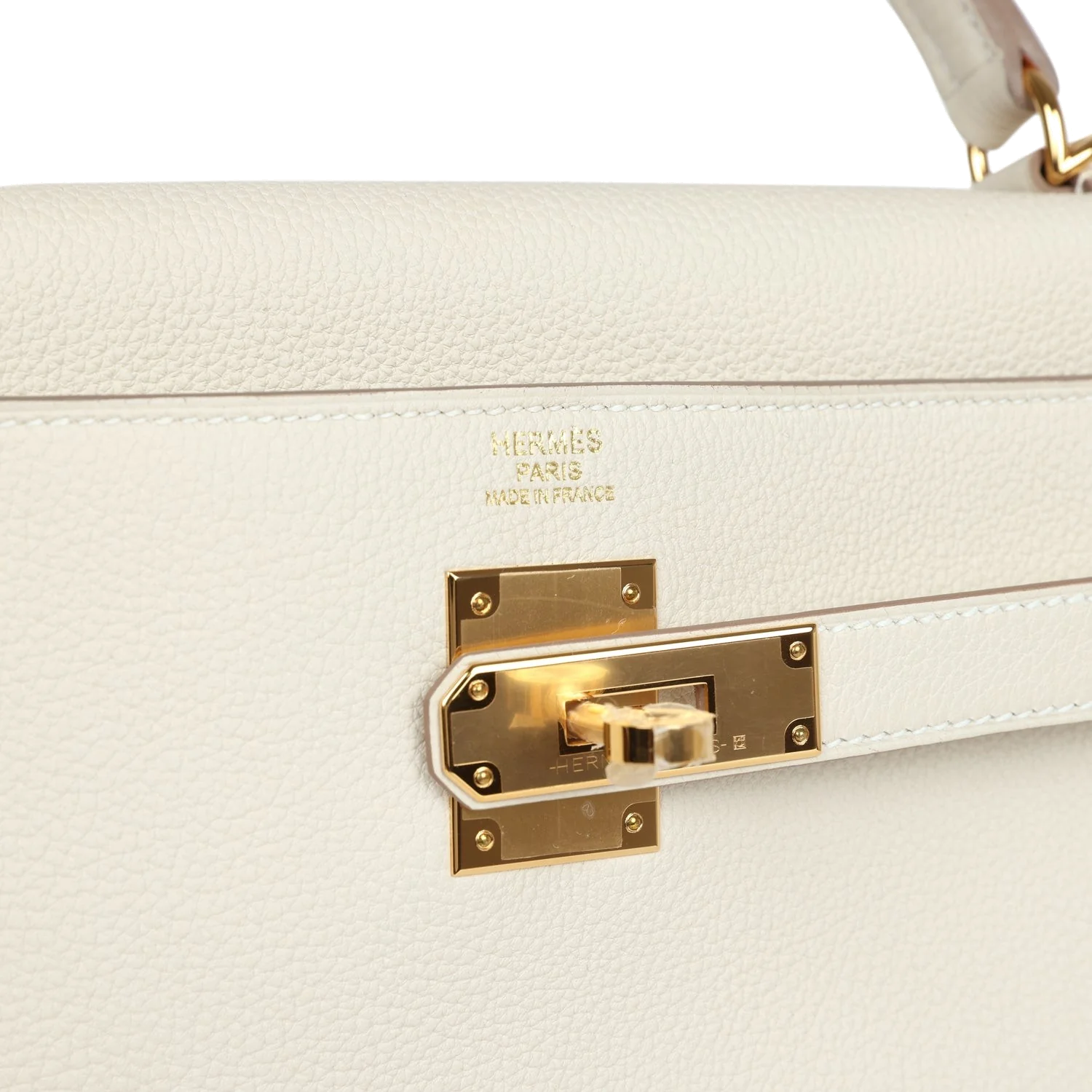 Hermes Kelly Retourne 32 Craie Togo Gold Hardware — фото 8