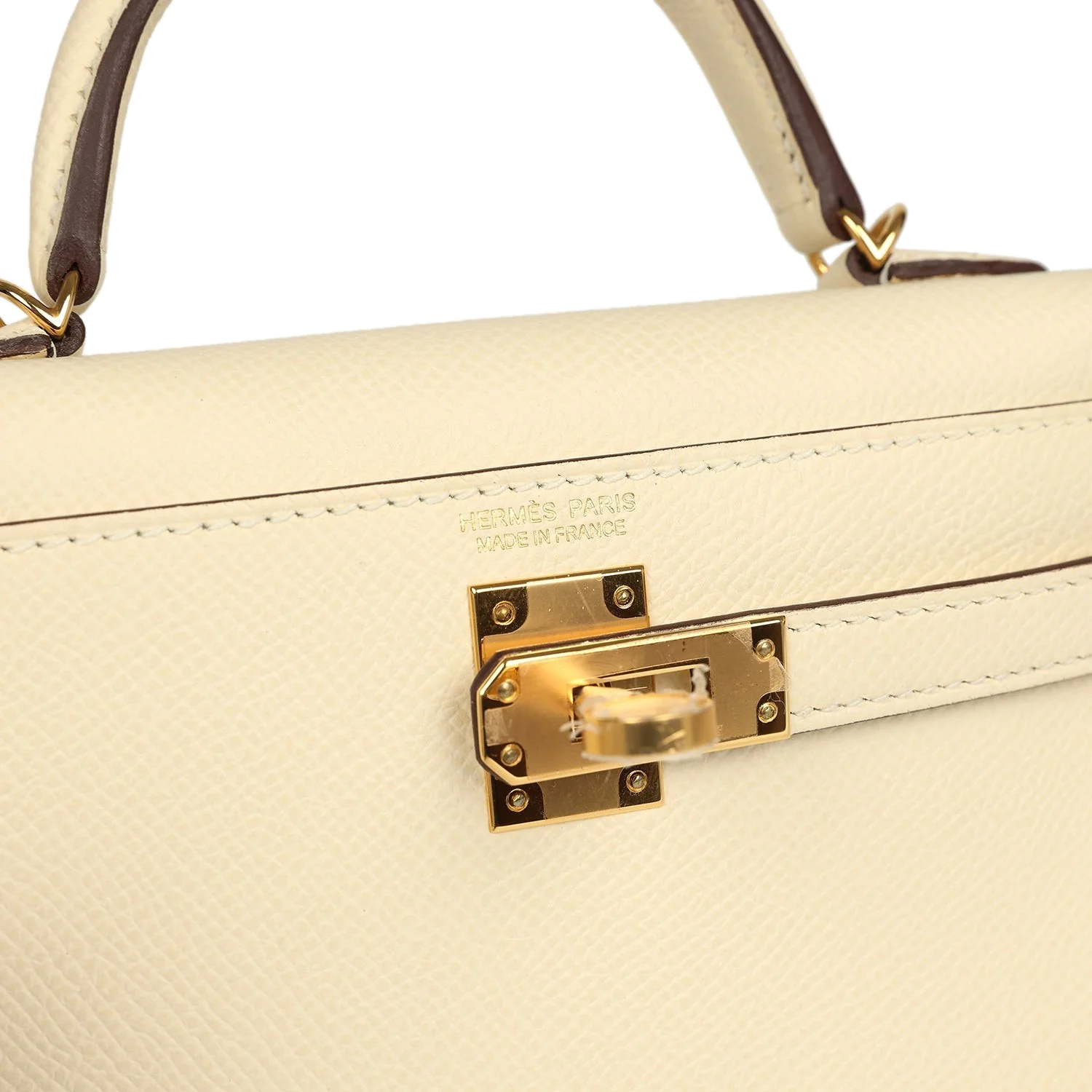 Hermes Kelly Sellier 20 Nata Epsom Gold Hardware — фото 8