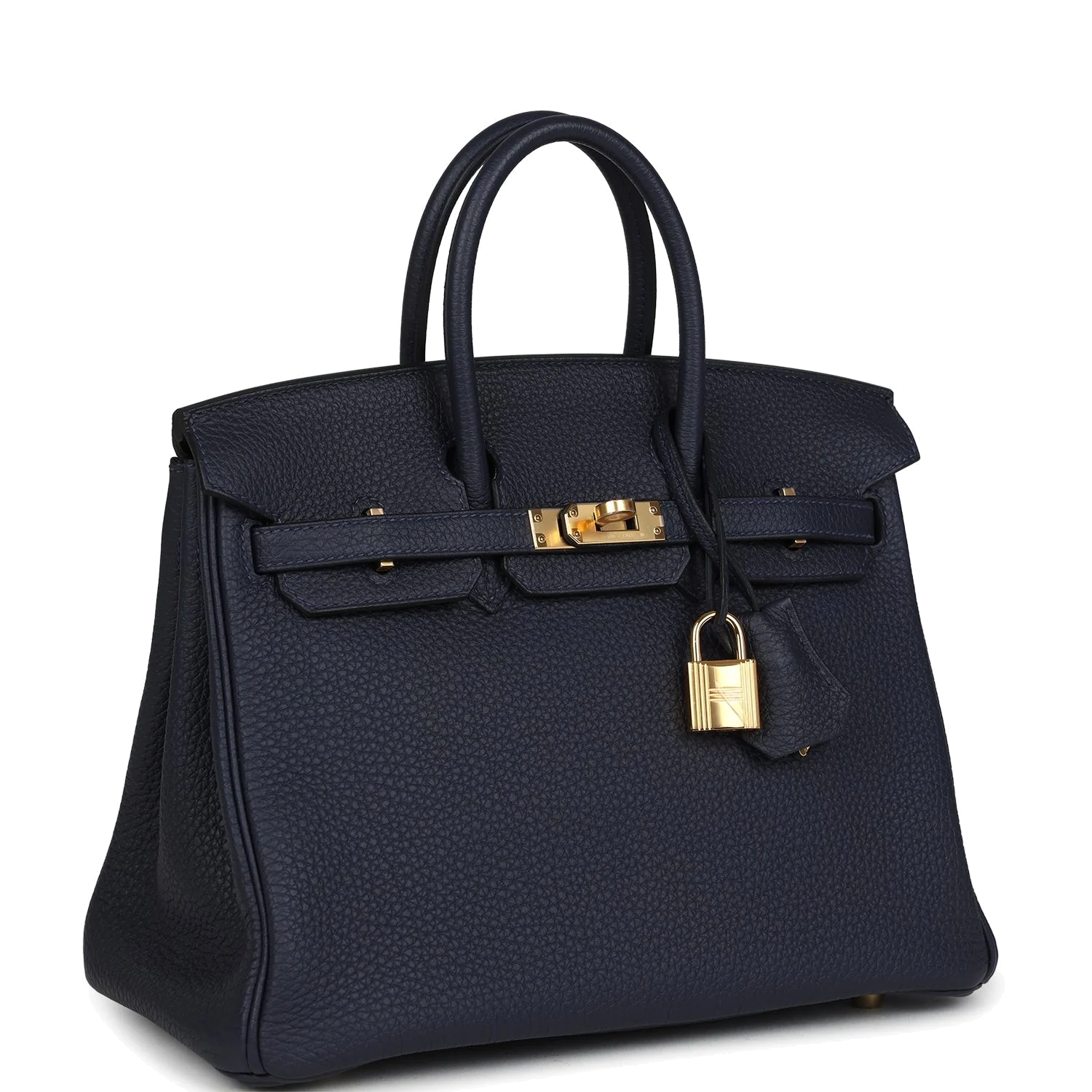 Hermes Birkin 25 Bleu Nuit Togo Gold Hardware Синий ночной — фото 3