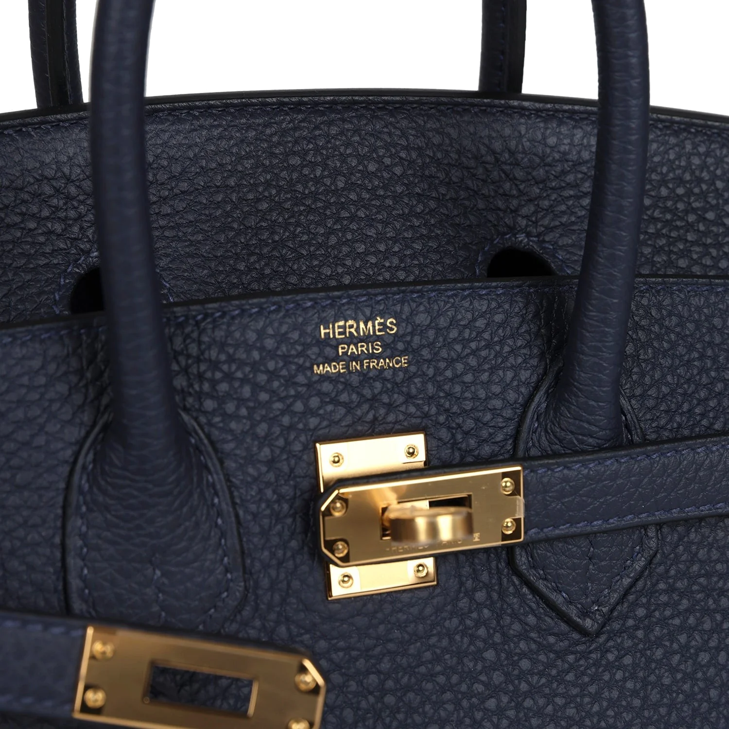 Hermes Birkin 25 Bleu Nuit Togo Gold Hardware Синий ночной — фото 8