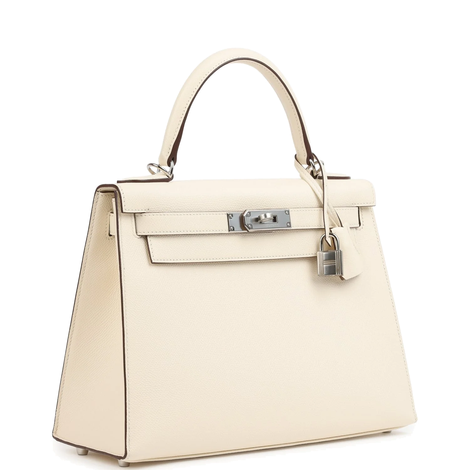 Hermes Kelly Sellier 28 Sellier Nata Verso Epsom Palladium Hardware — фото 3