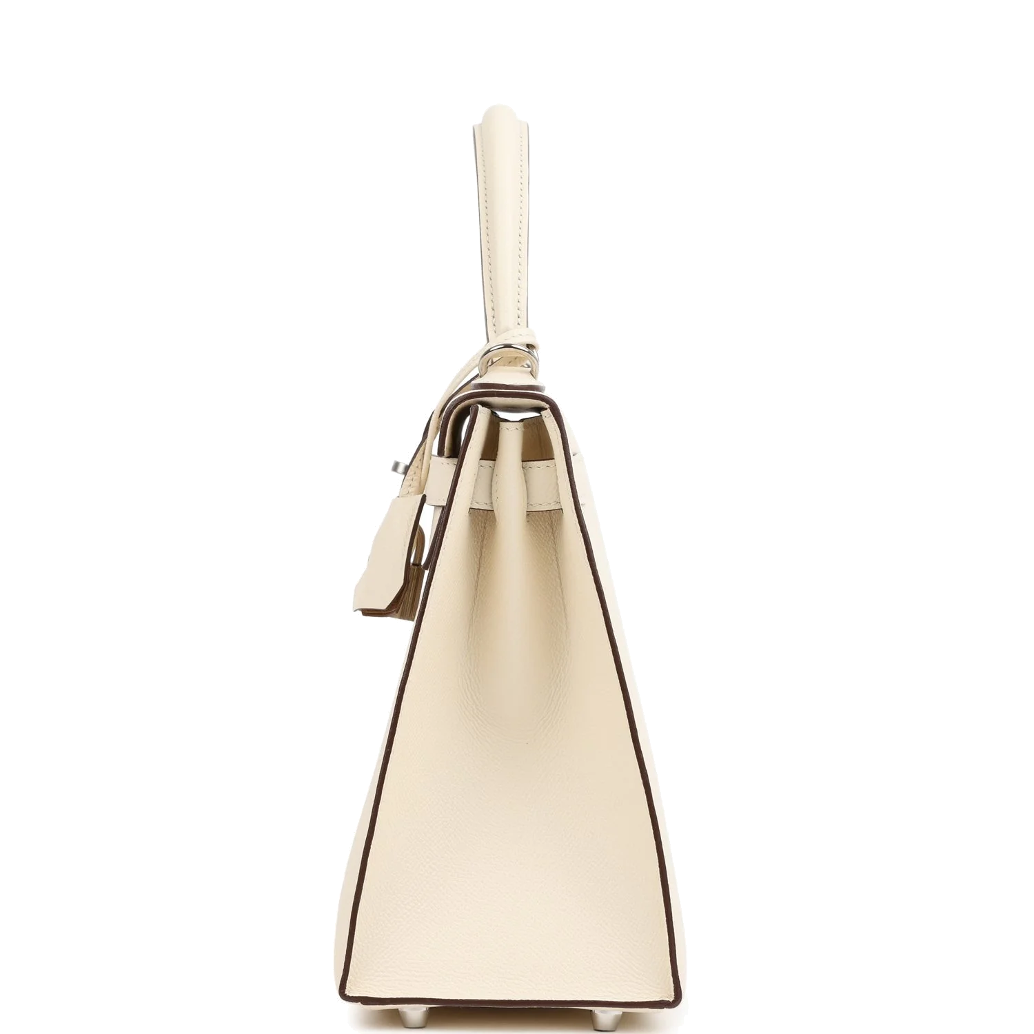 Hermes Kelly Sellier 28 Sellier Nata Verso Epsom Palladium Hardware — фото 4